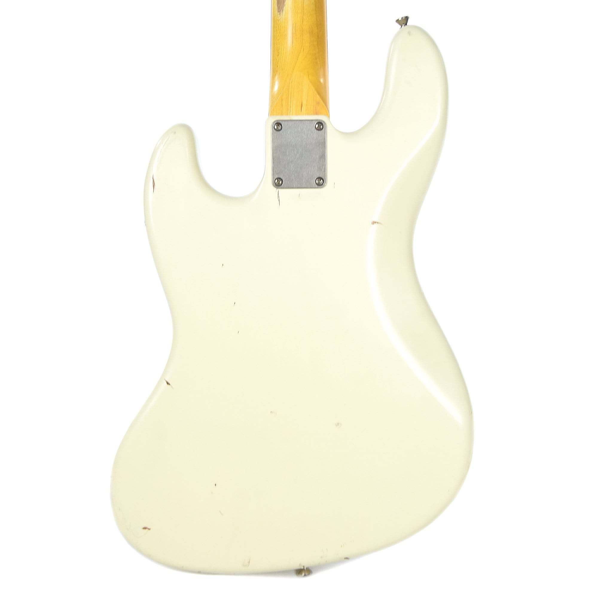 Nash JB-63 Olympic White Stack Knob Light Relic w/Matching Headstock, Tortoise Pickguard, & Lollar Pickups Bass Guitars / 4-String