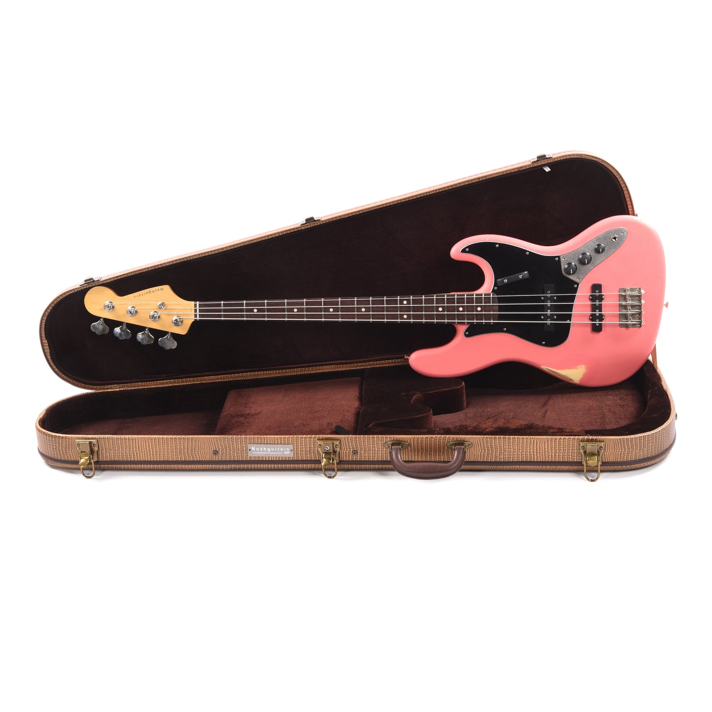 Nash JB-63 Salmon Medium Relic Bass Guitars / 4-String