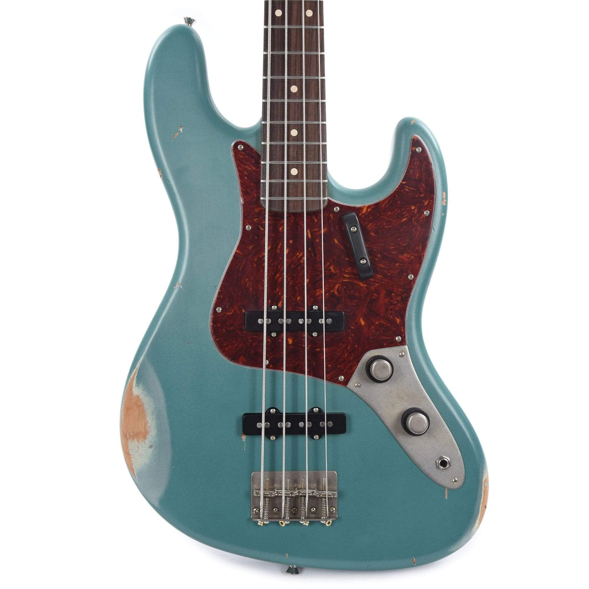 Nash JB-63 Sherwood Green Medium Relic w/4-Ply Tortoise Pickguard, Stack Knob, & Lollar Pickups Bass Guitars / 4-String
