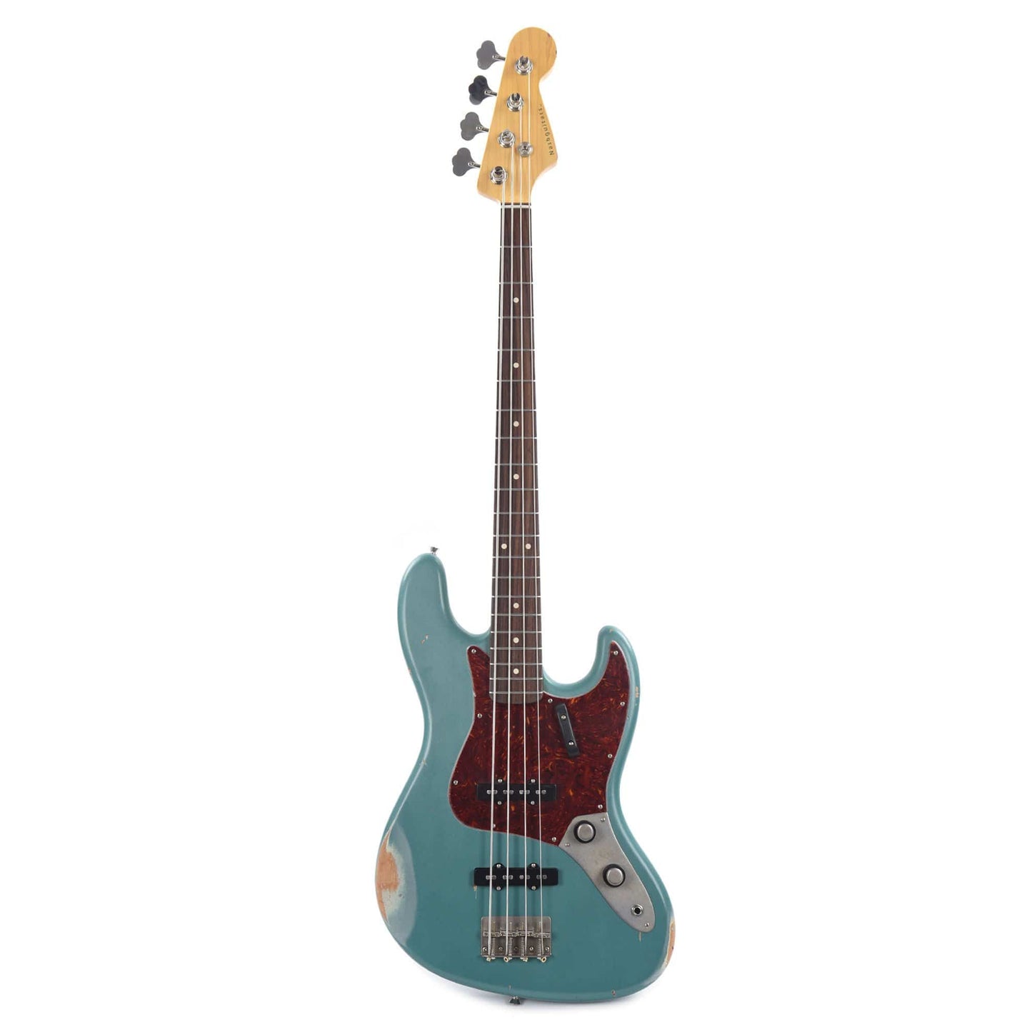 Nash JB-63 Sherwood Green Medium Relic w/4-Ply Tortoise Pickguard, Stack Knob, & Lollar Pickups Bass Guitars / 4-String