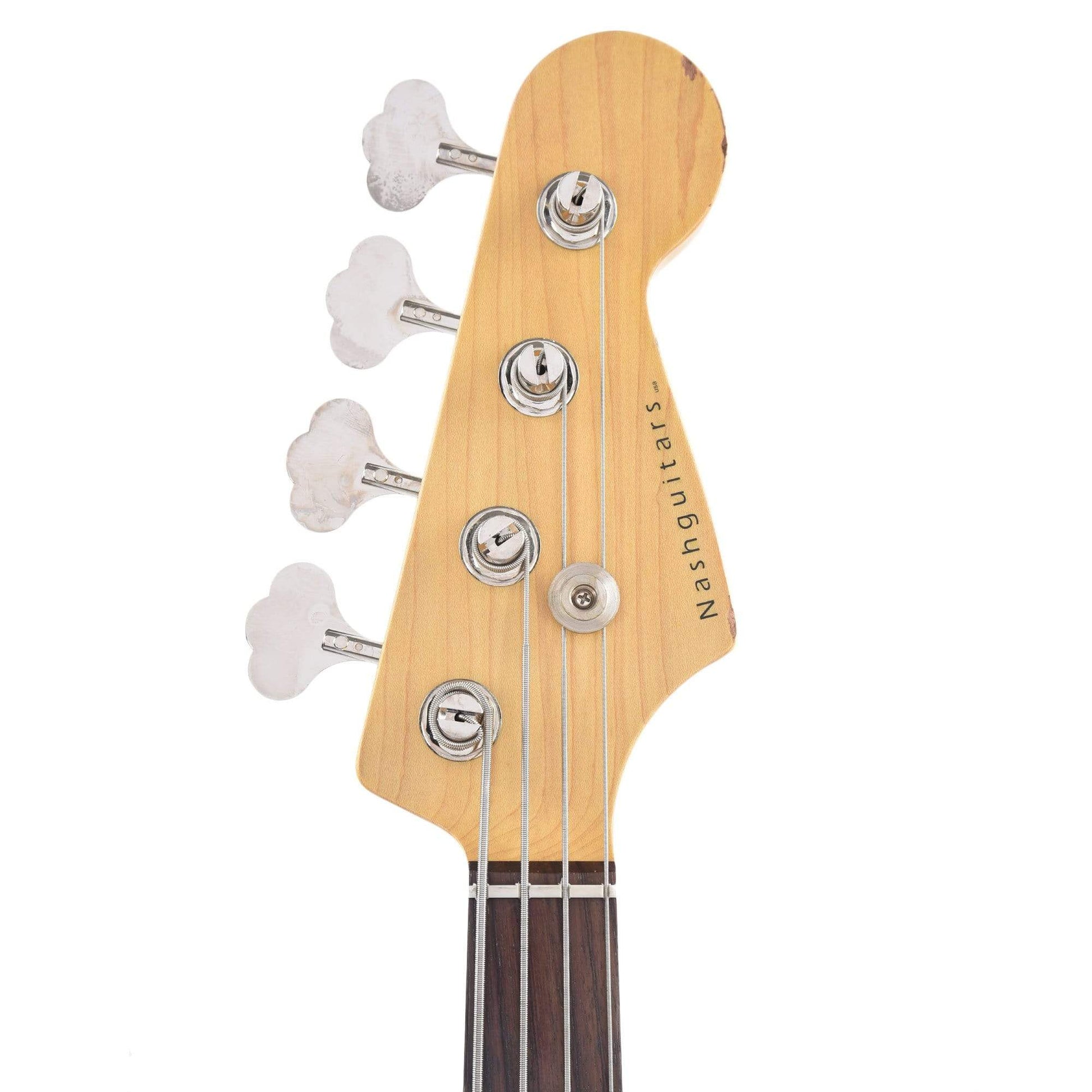 Nash JB-63 Sherwood Green Medium Relic w/4-Ply Tortoise Pickguard, Stack Knob, & Lollar Pickups Bass Guitars / 4-String