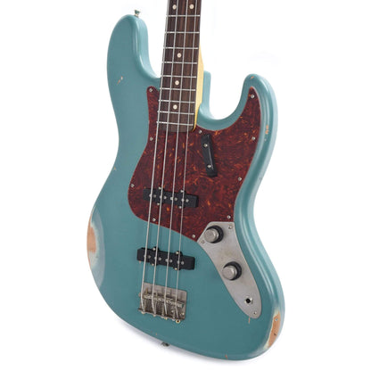 Nash JB-63 Sherwood Green Medium Relic w/4-Ply Tortoise Pickguard, Stack Knob, & Lollar Pickups Bass Guitars / 4-String