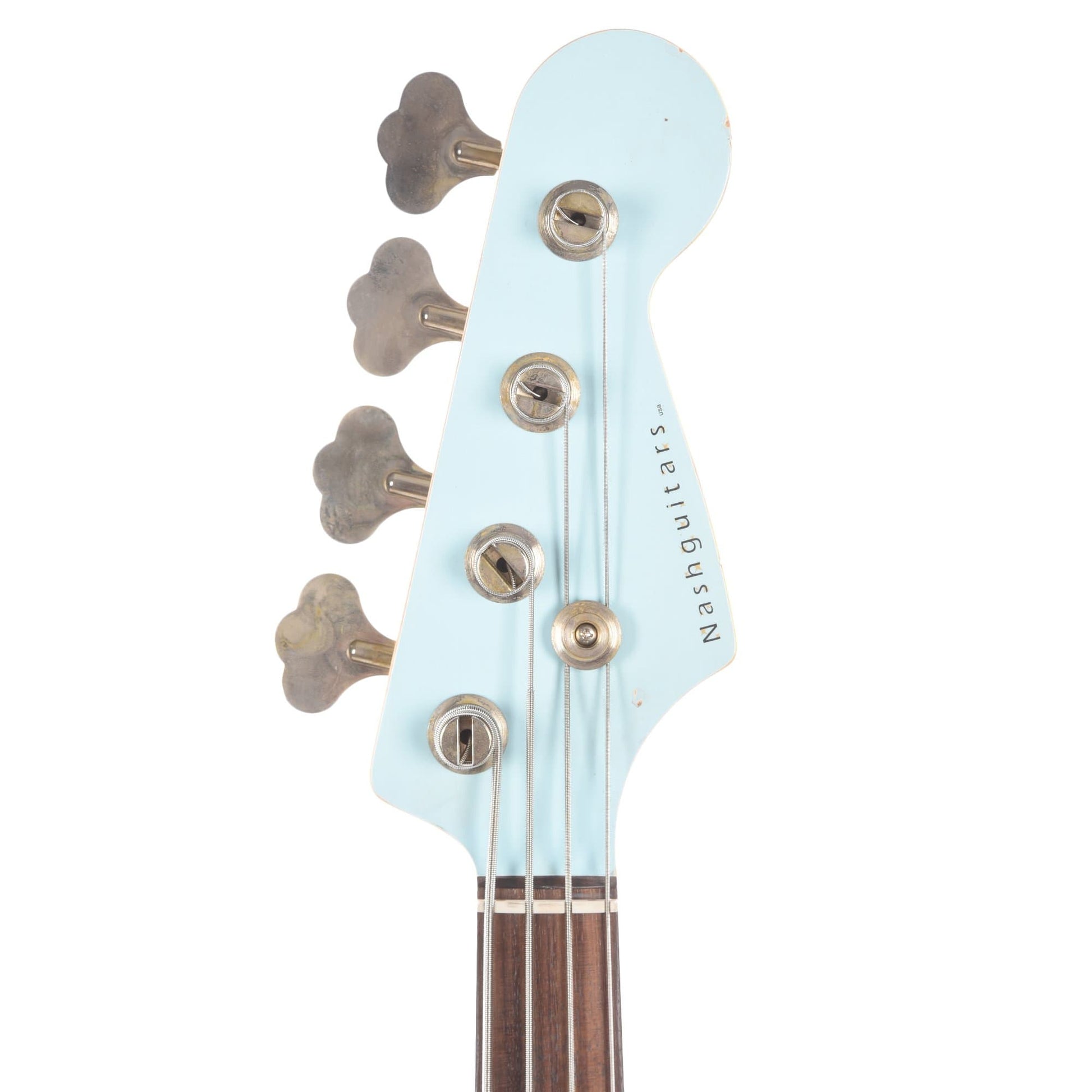 Nash JB-63 Sonic Blue Light Relic w/4-Ply Tortoise Pickguard, Matching Headstock, Stack Knob, & Lollar Pickups Bass Guitars / 4-String