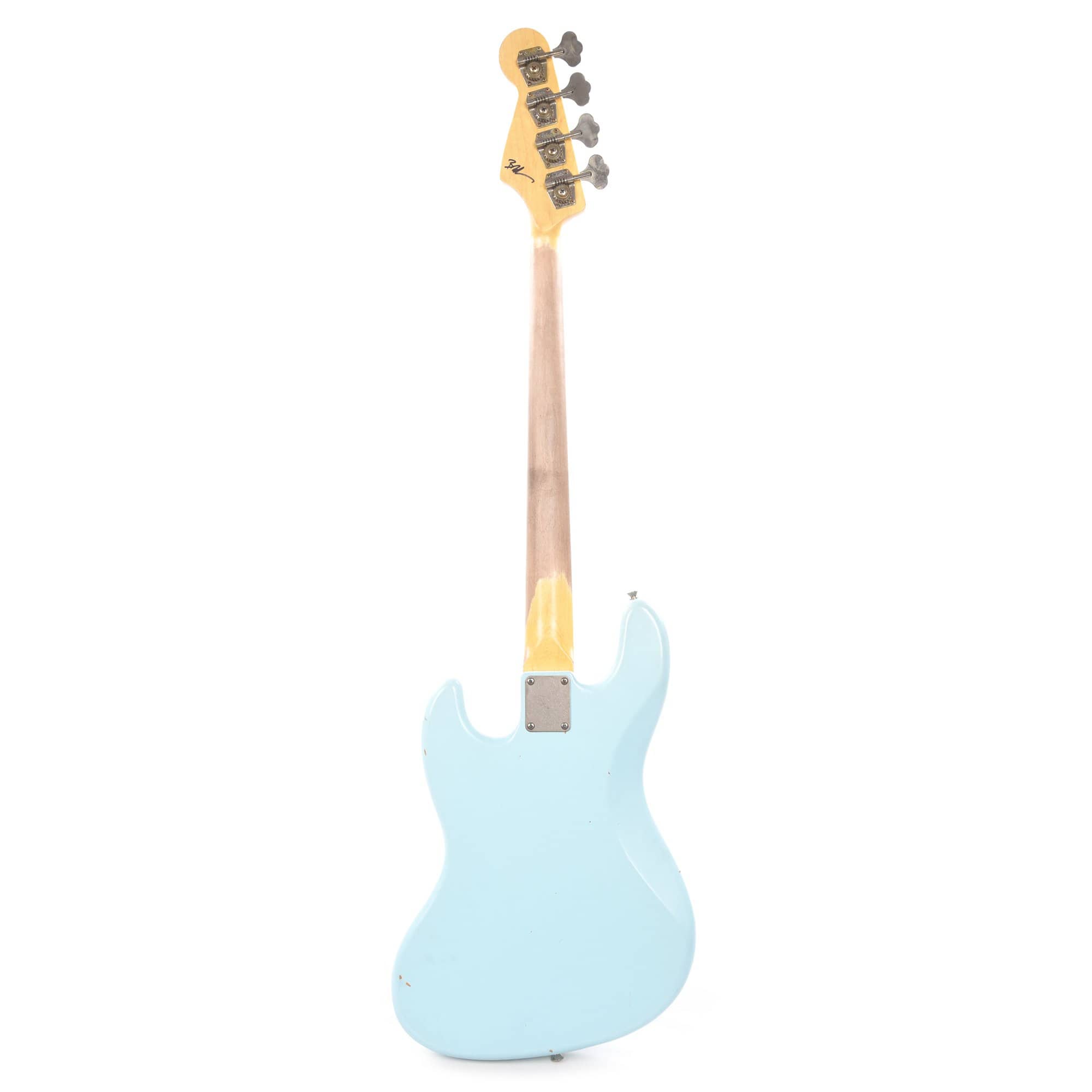 Nash JB-63 Sonic Blue Light Relic w/4-Ply Tortoise Pickguard, Matching Headstock, Stack Knob, & Lollar Pickups Bass Guitars / 4-String