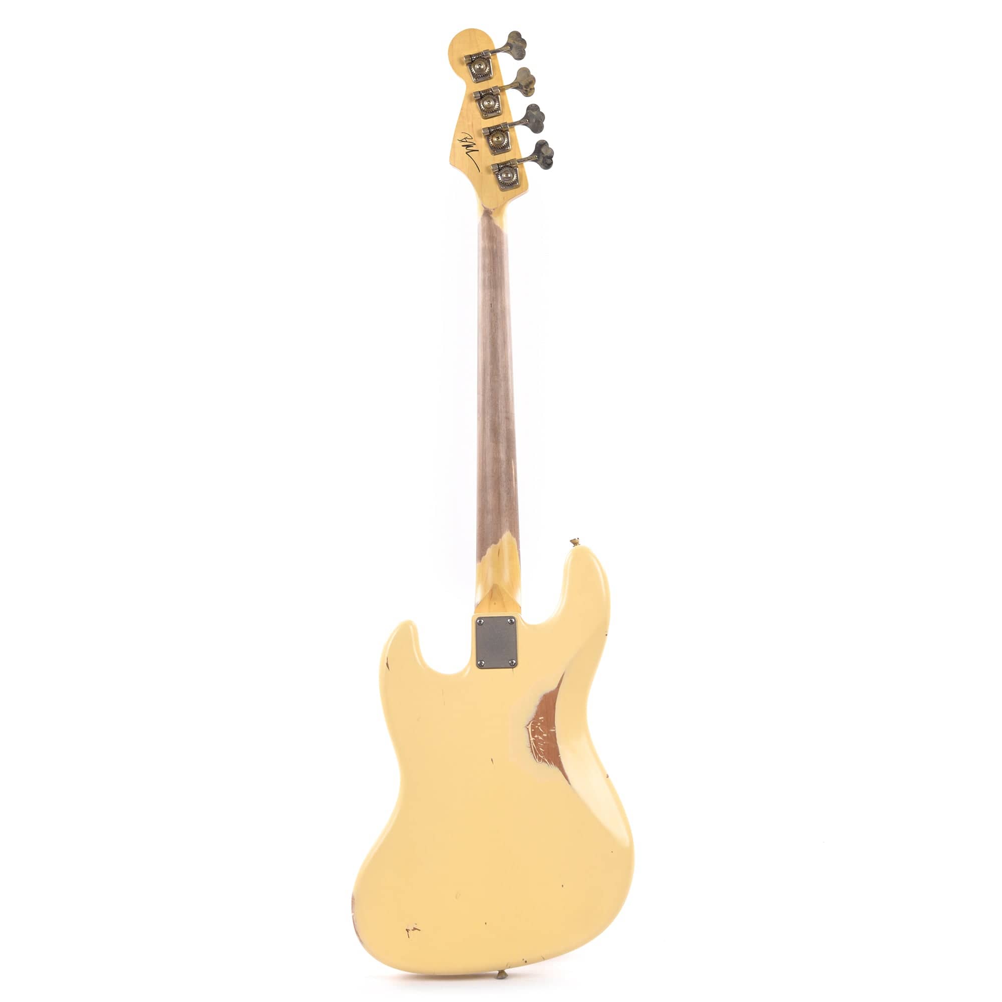 Nash JB-63 Vintage White Medium Relic w/3-Ply Mint Pickguard, & Lollar Pickups Bass Guitars / 4-String