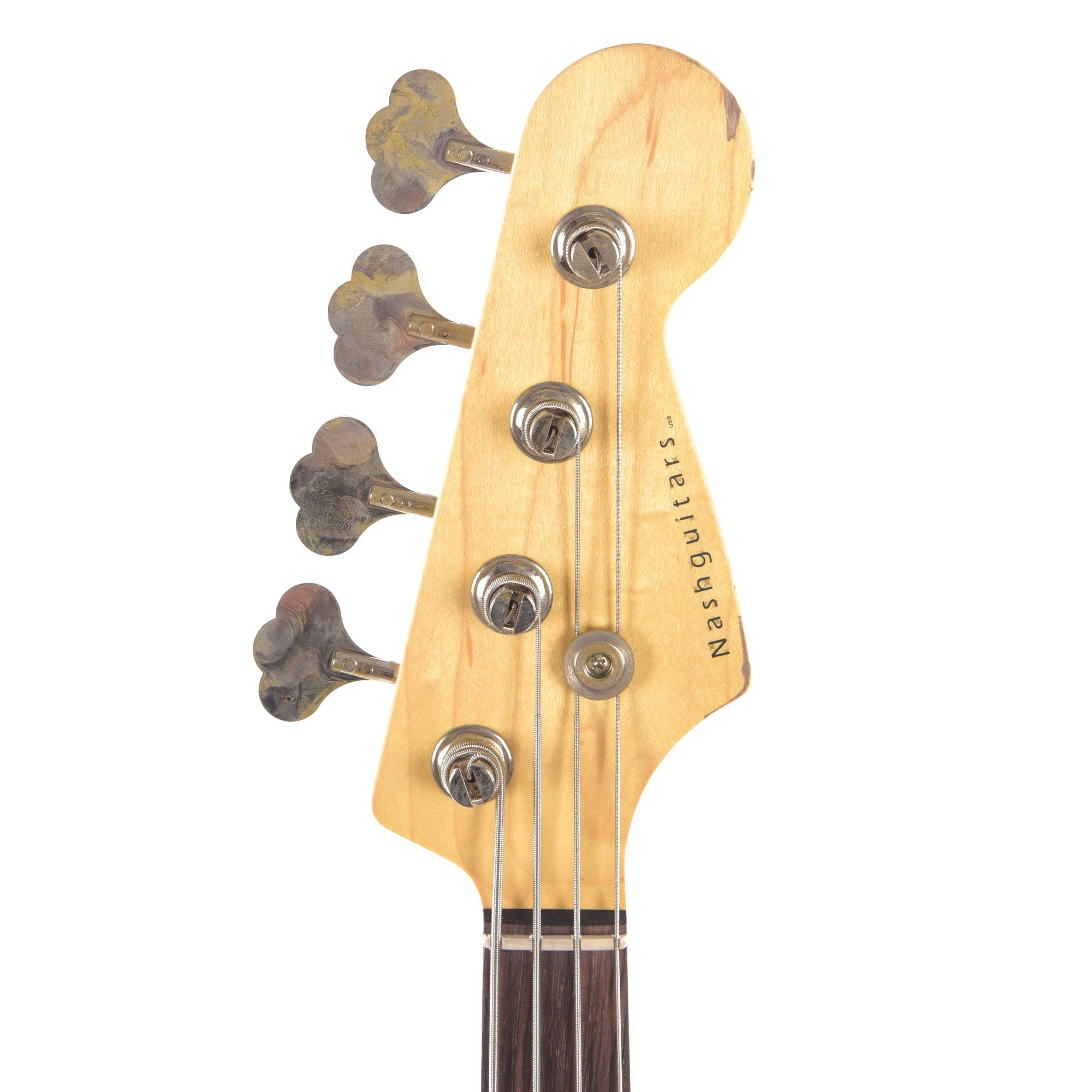 Nash JB-63 Vintage White Medium Relic w/3-Ply Mint Pickguard, & Lollar Pickups Bass Guitars / 4-String