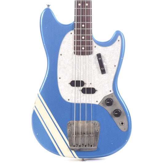 Nash MB-63 Lake Placid Blue Competition Stripe Light Relic w/Matching Headstock, 3-Ply Pearloid Pickguard, & Lollar Pickups Bass Guitars / 4-String