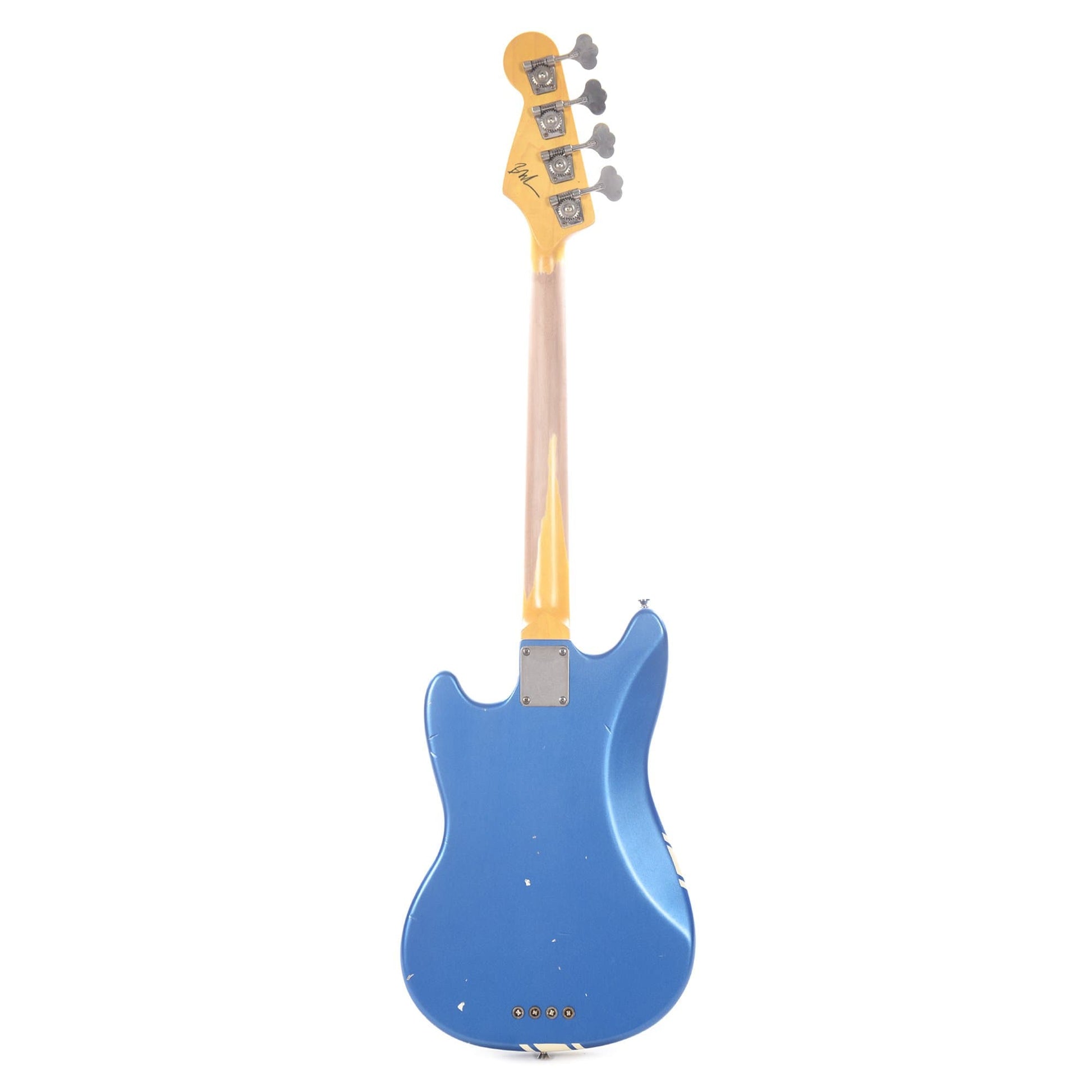 Nash MB-63 Lake Placid Blue Competition Stripe Light Relic w/Matching Headstock, 3-Ply Pearloid Pickguard, & Lollar Pickups Bass Guitars / 4-String