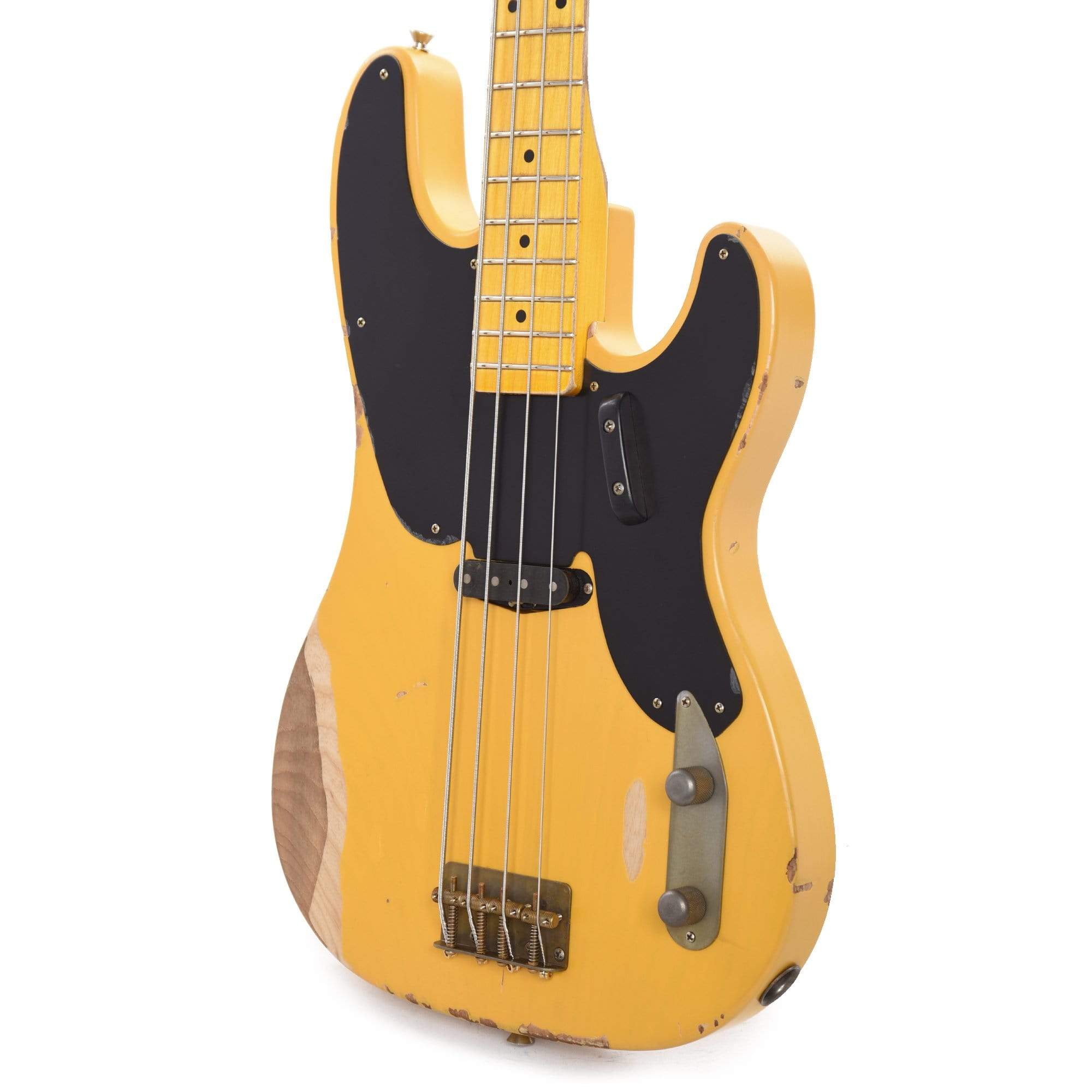Nash PB-52 Ash Butterscotch Blonde Heavy Relic w/1-Ply Black Pickguard & Lollar Pickup Bass Guitars / 4-String