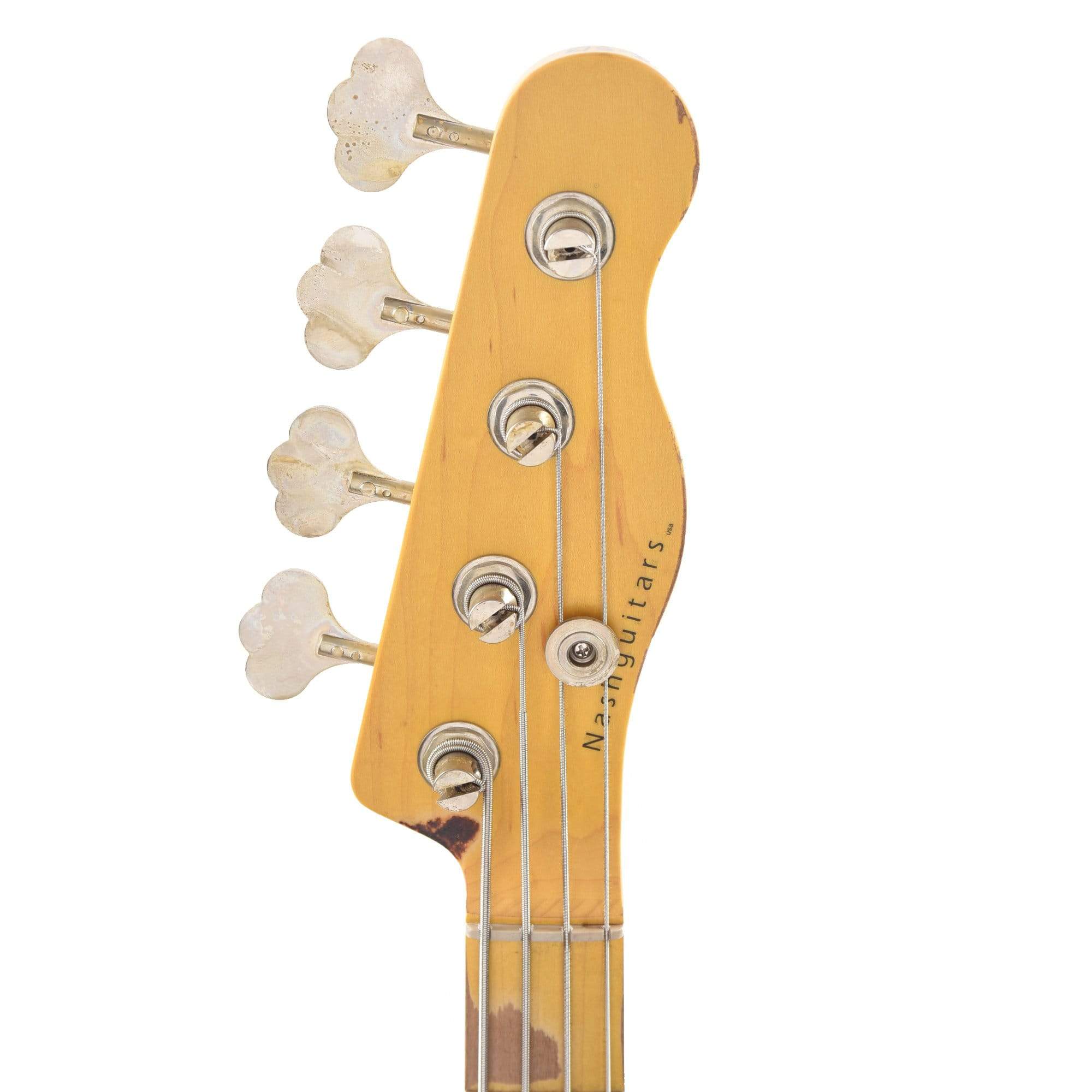 Nash PB-52 Ash Butterscotch Blonde Heavy Relic w/1-Ply Black Pickguard & Lollar Pickup Bass Guitars / 4-String
