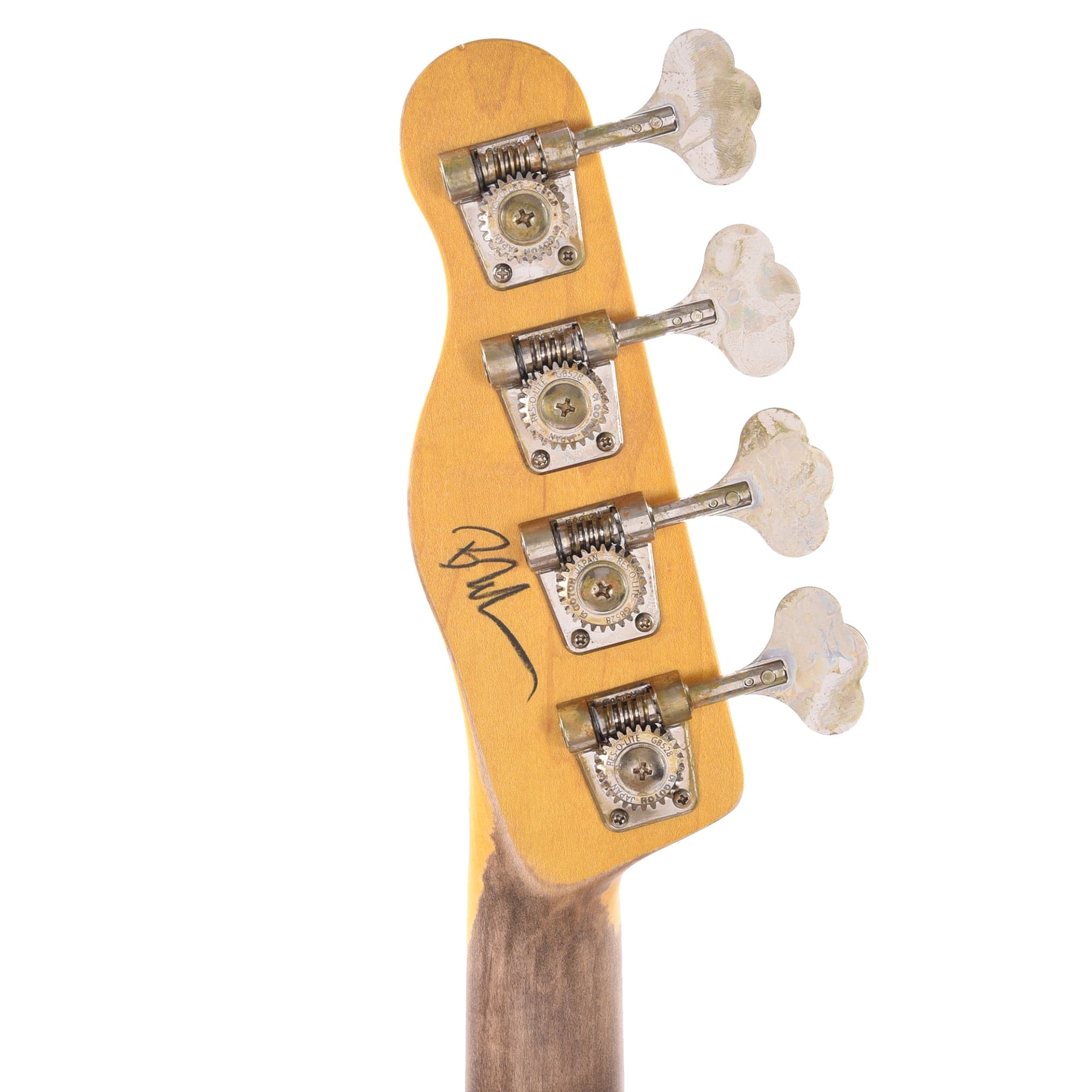 Nash PB-52 Butterscotch Blonde Medium Relic w/1-Ply Black Pickguard & Lollar Pickup Bass Guitars / 4-String