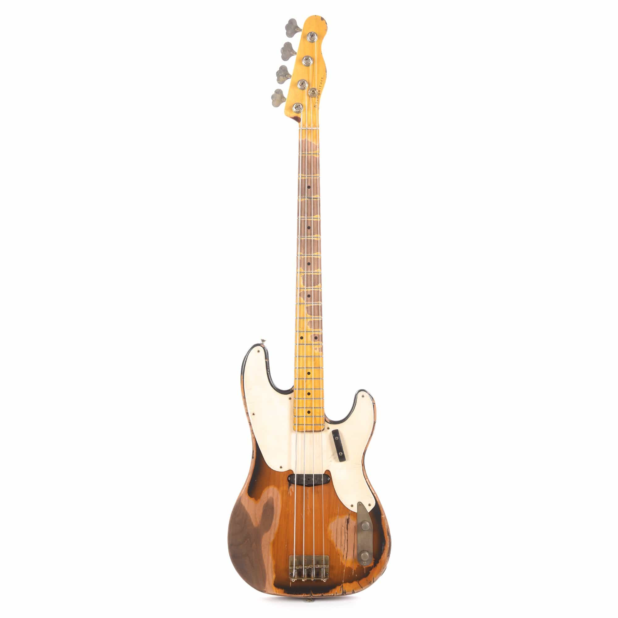 Nash PB-55 2-Tone Sunburst Extra Heavy Relic w/1-Ply White Pickguard & Lollar Pickup Bass Guitars / 4-String
