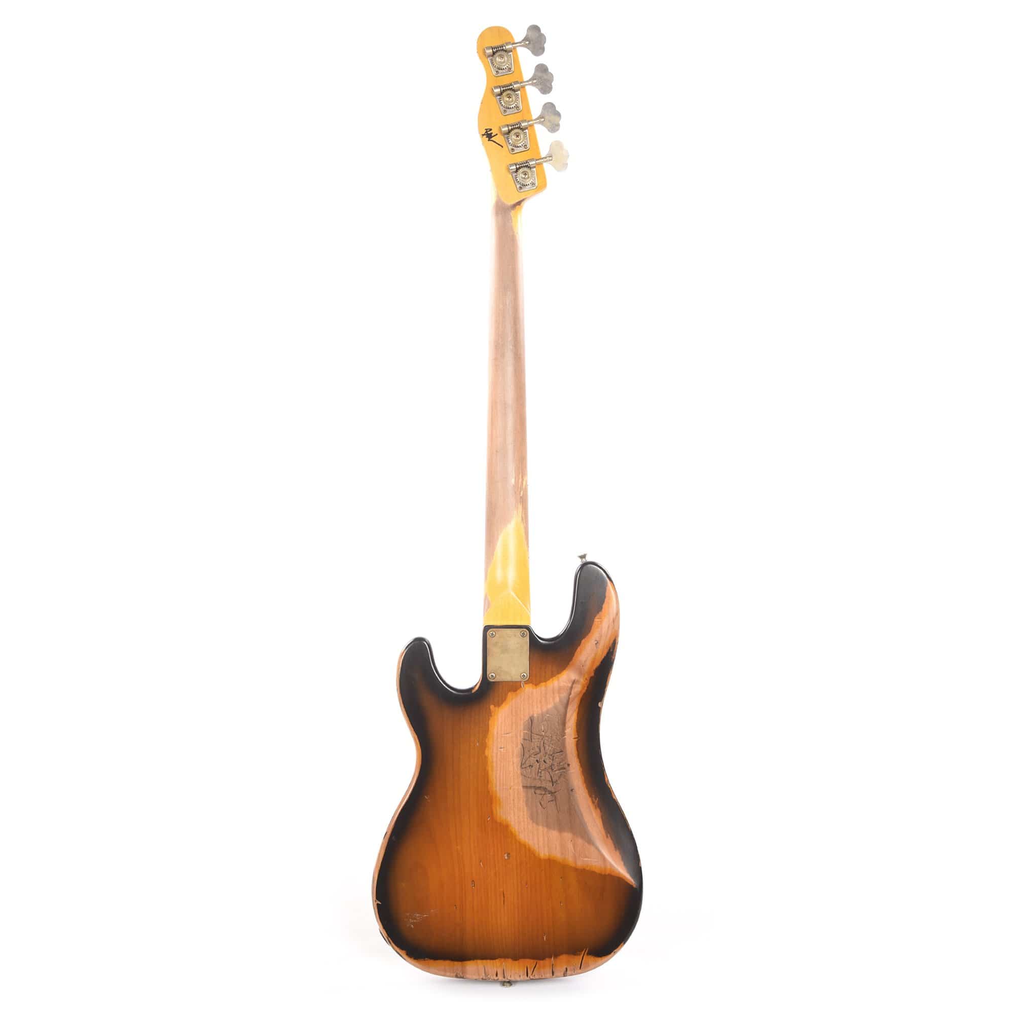 Nash PB-55 2-Tone Sunburst Extra Heavy Relic w/1-Ply White Pickguard & Lollar Pickup Bass Guitars / 4-String