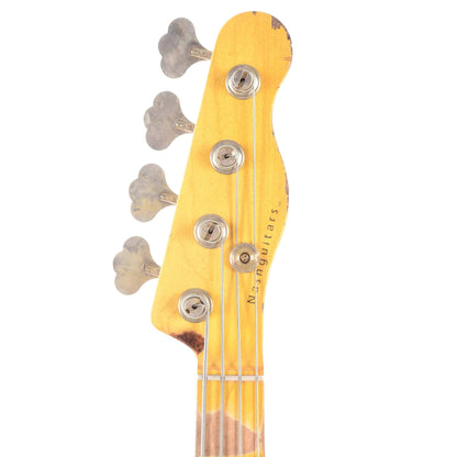 Nash PB-55 2-Tone Sunburst Extra Heavy Relic w/1-Ply White Pickguard & Lollar Pickup Bass Guitars / 4-String