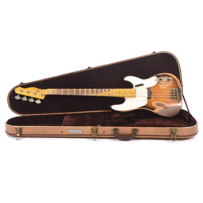 Nash PB-55 2-Tone Sunburst Extra Heavy Relic w/1-Ply White Pickguard & Lollar Pickup Bass Guitars / 4-String