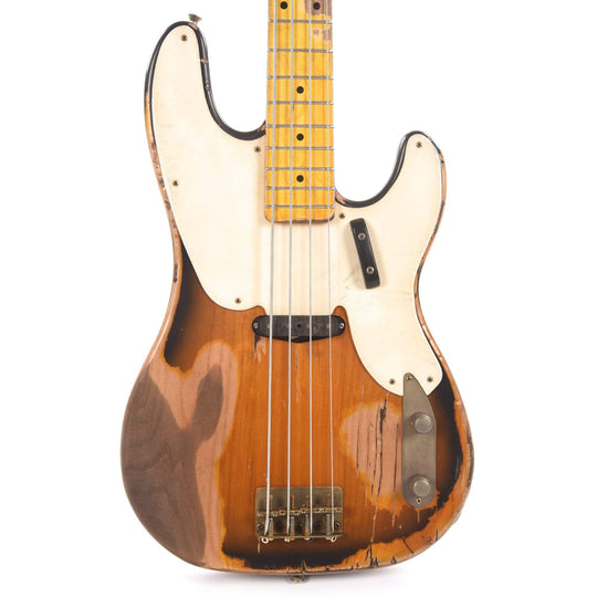 Nash PB-55 2-Tone Sunburst Extra Heavy Relic w/1-Ply White Pickguard & Lollar Pickup Bass Guitars / 4-String