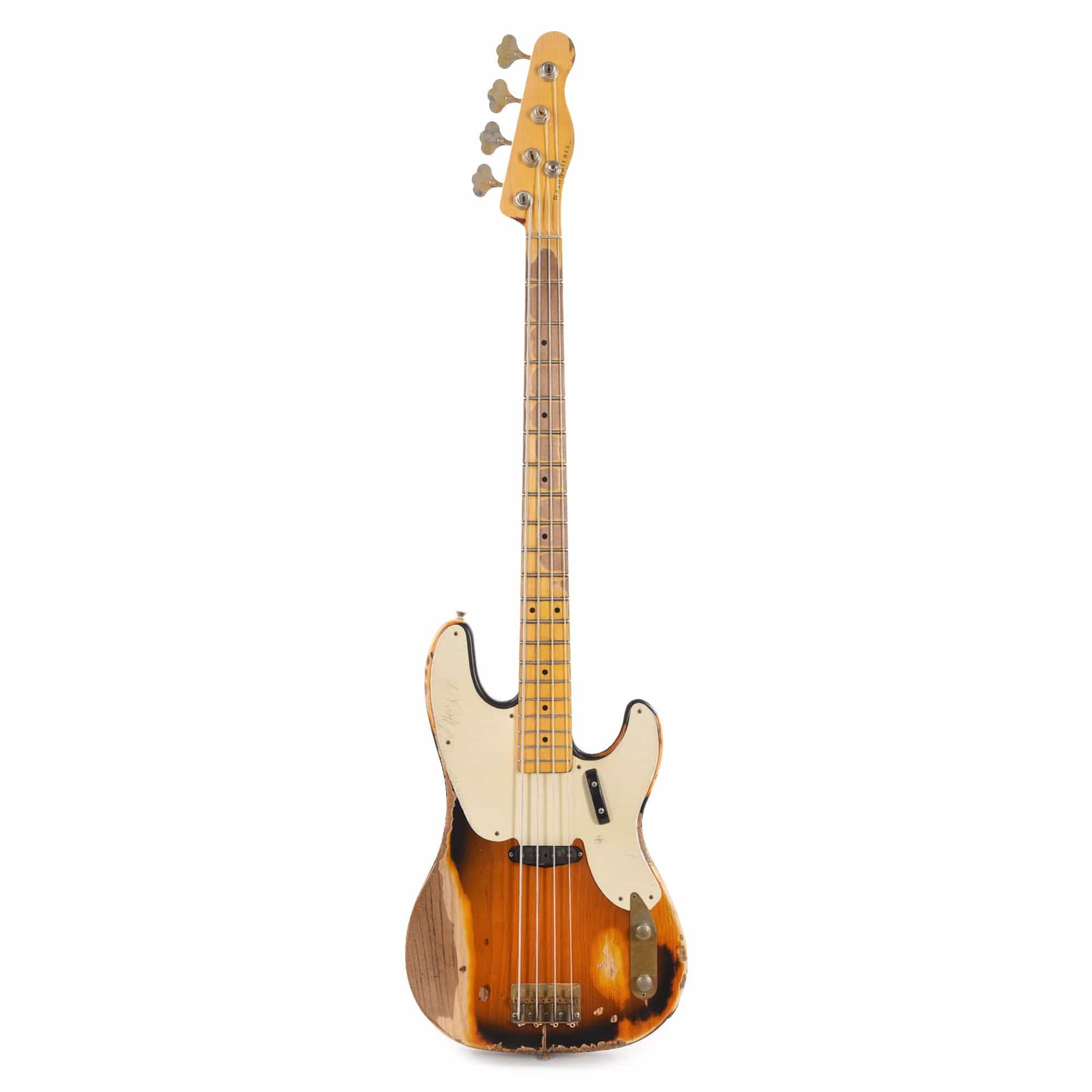 Nash PB-55 2-Tone Sunburst Extra Heavy Relic w/1-Ply White Pickguard & Lollar Pickup Bass Guitars / 4-String