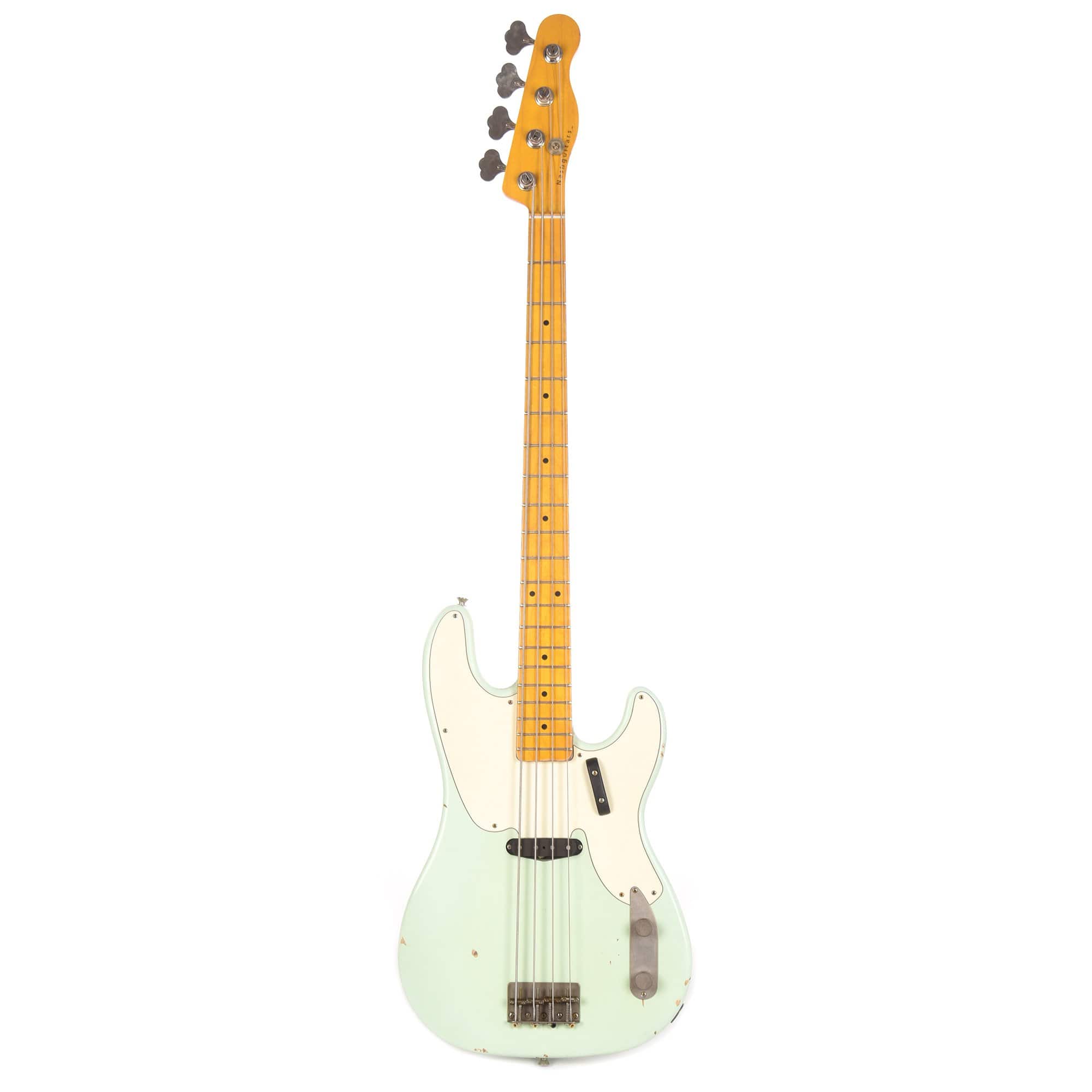 Nash PB-55 Ash Surf Green Light Relic w/3-Ply White Pickguard & Lollar Pickup Bass Guitars / 4-String