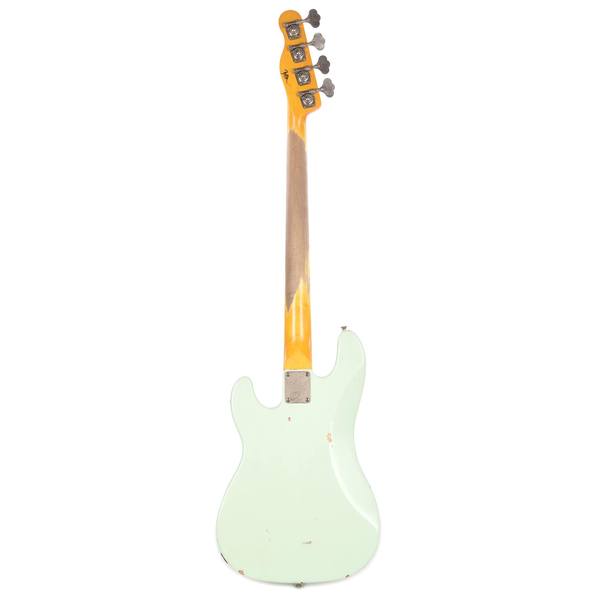 Nash PB-55 Ash Surf Green Light Relic w/3-Ply White Pickguard & Lollar Pickup Bass Guitars / 4-String