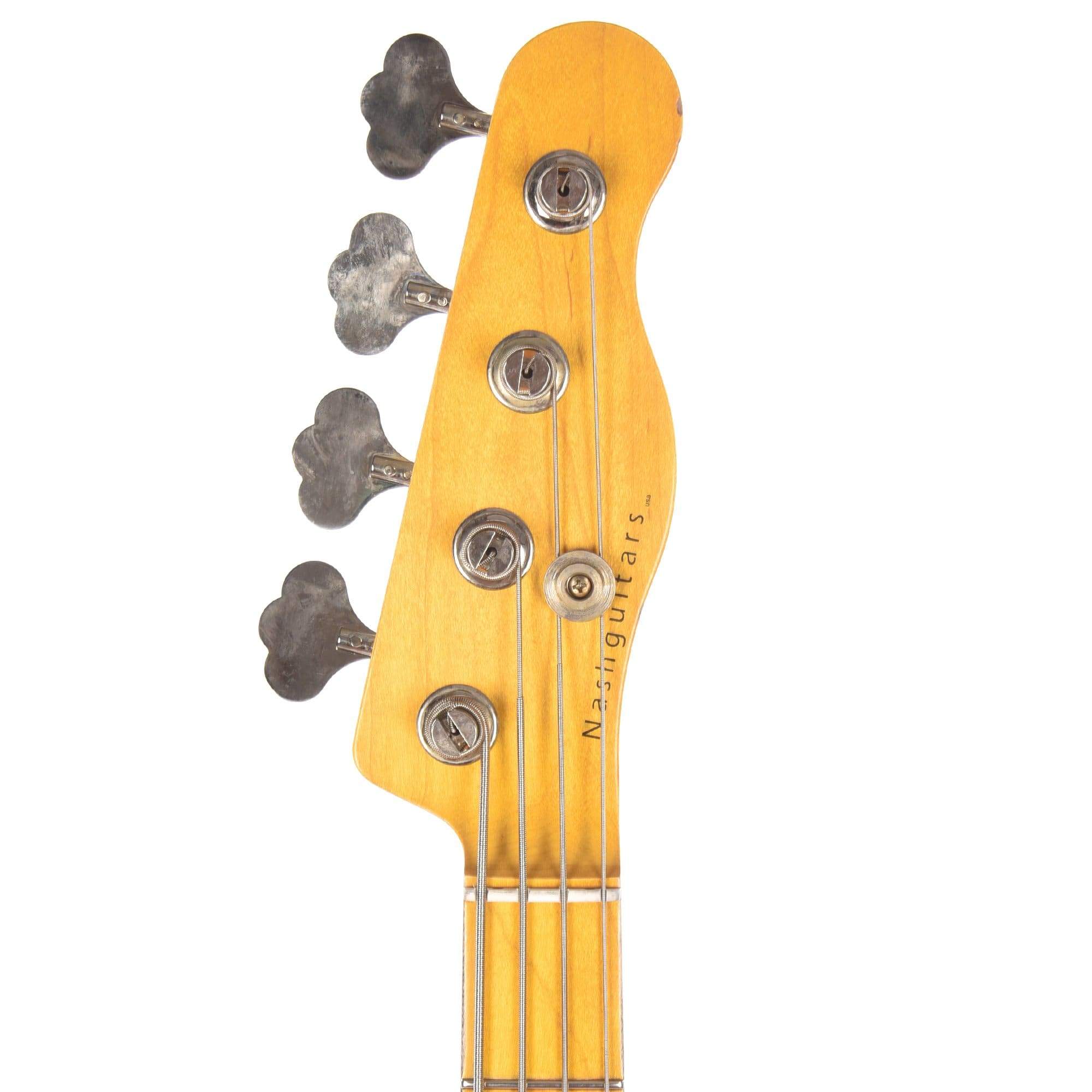 Nash PB-55 Ash Surf Green Light Relic w/3-Ply White Pickguard & Lollar Pickup Bass Guitars / 4-String