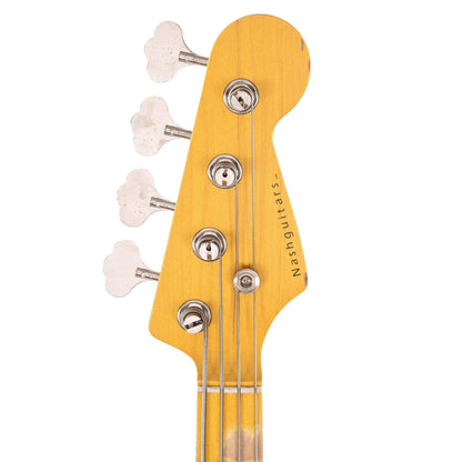 Nash PB-57 3-Tone Sunburst Medium Relic Ash w/Gold Anodized Pickguard & Lollar Pickups Bass Guitars / 4-String