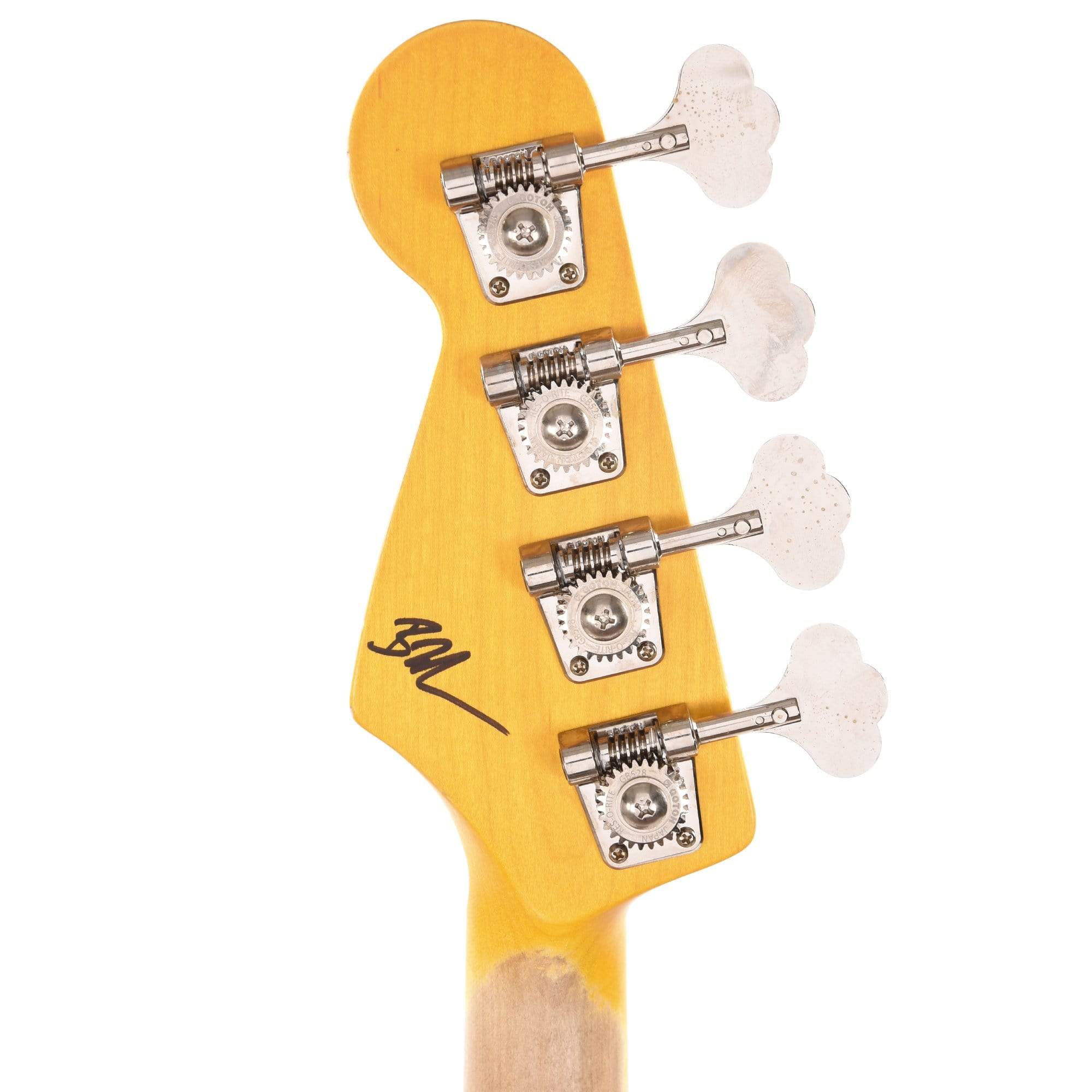 Nash PB-57 3-Tone Sunburst Medium Relic Ash w/Gold Anodized Pickguard & Lollar Pickups Bass Guitars / 4-String