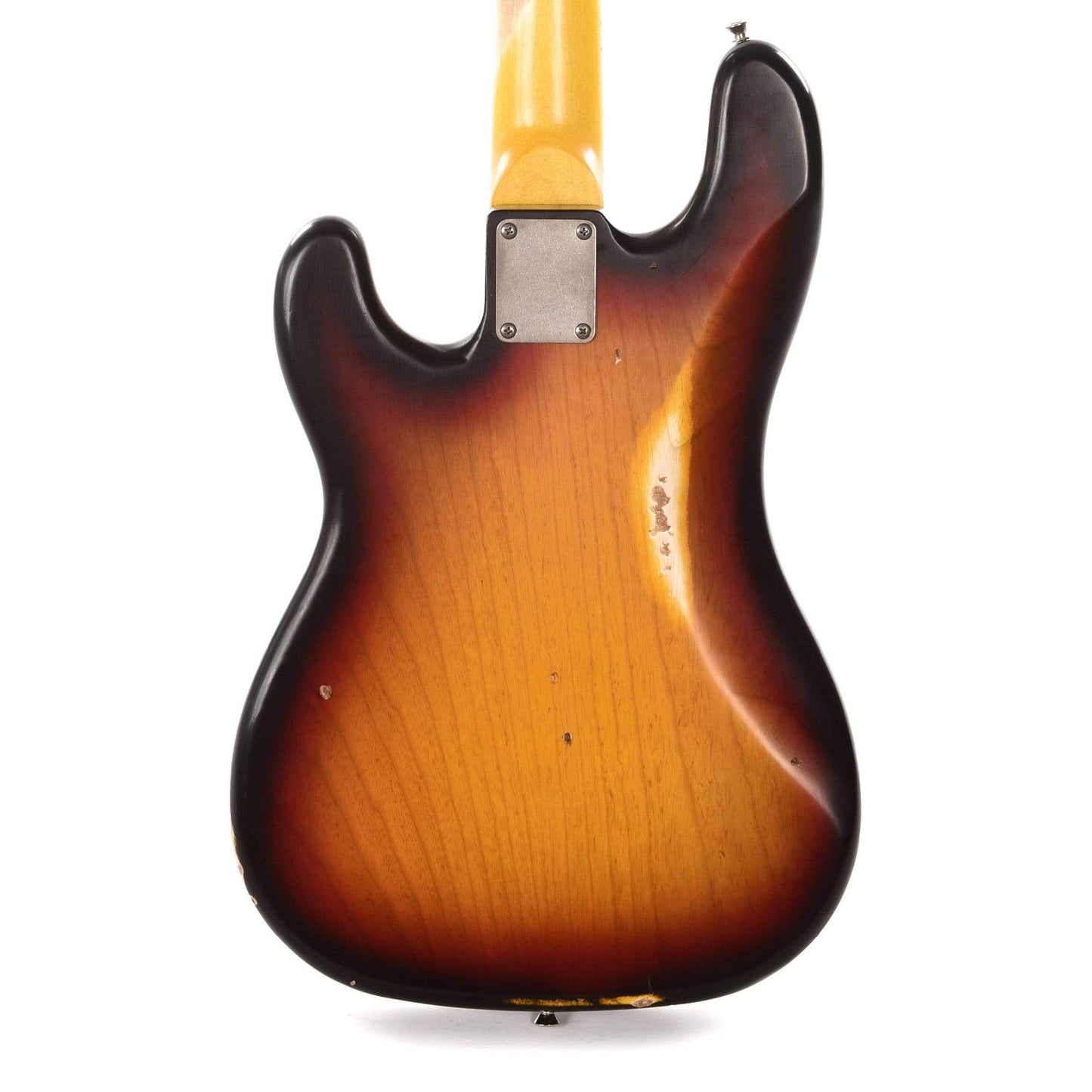 Nash PB-57 3-Tone Sunburst Medium Relic Ash w/Gold Anodized Pickguard & Lollar Pickups Bass Guitars / 4-String