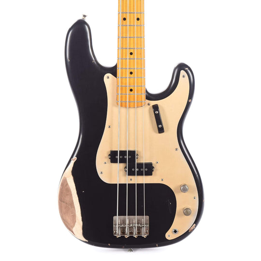 Nash PB-57 Black Medium Relic w/Gold Anodized Pickguard & Lollar Pickups Bass Guitars / 4-String