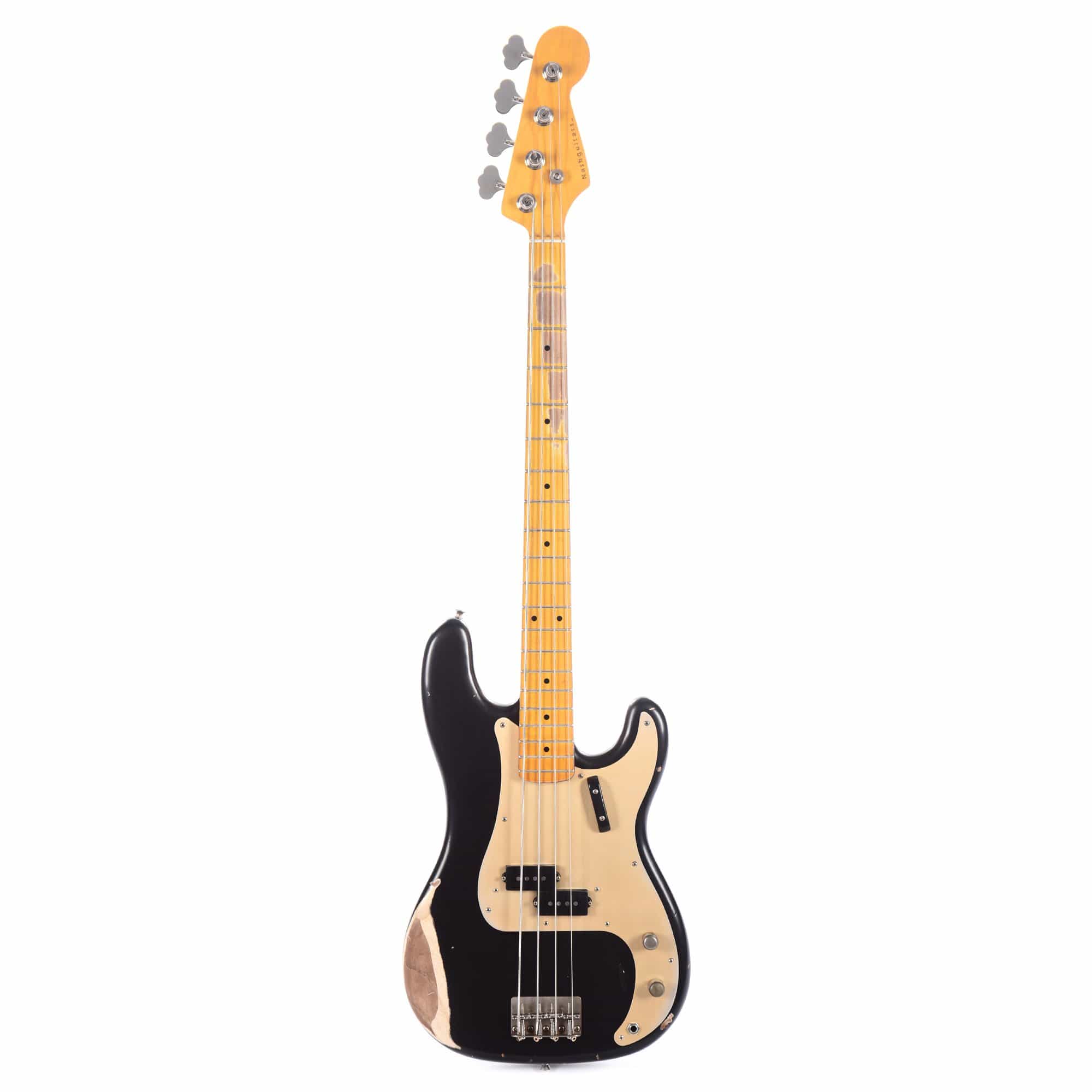 Nash PB-57 Black Medium Relic w/Gold Anodized Pickguard & Lollar Pickups Bass Guitars / 4-String
