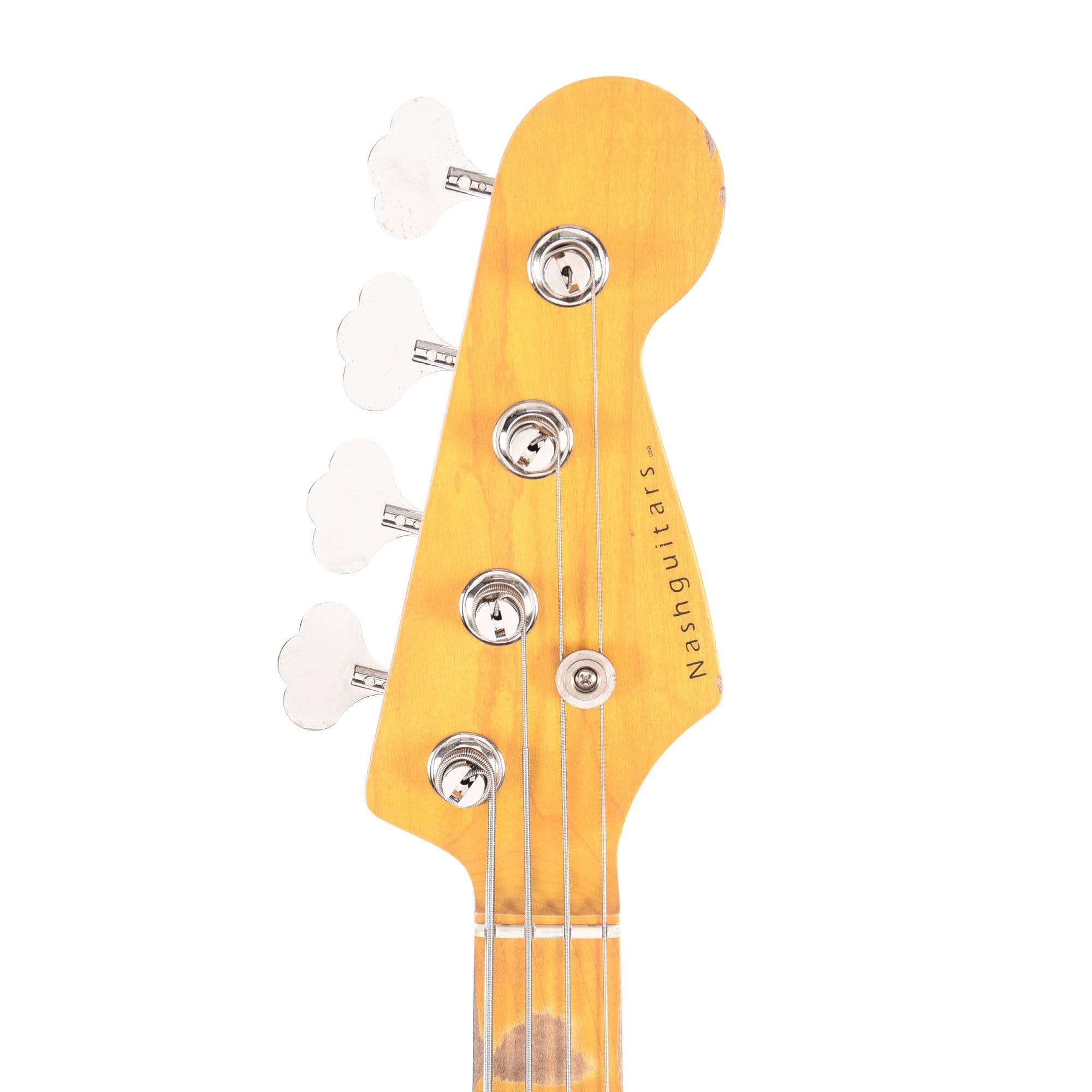 Nash PB-57 Black Medium Relic w/Gold Anodized Pickguard & Lollar Pickups Bass Guitars / 4-String