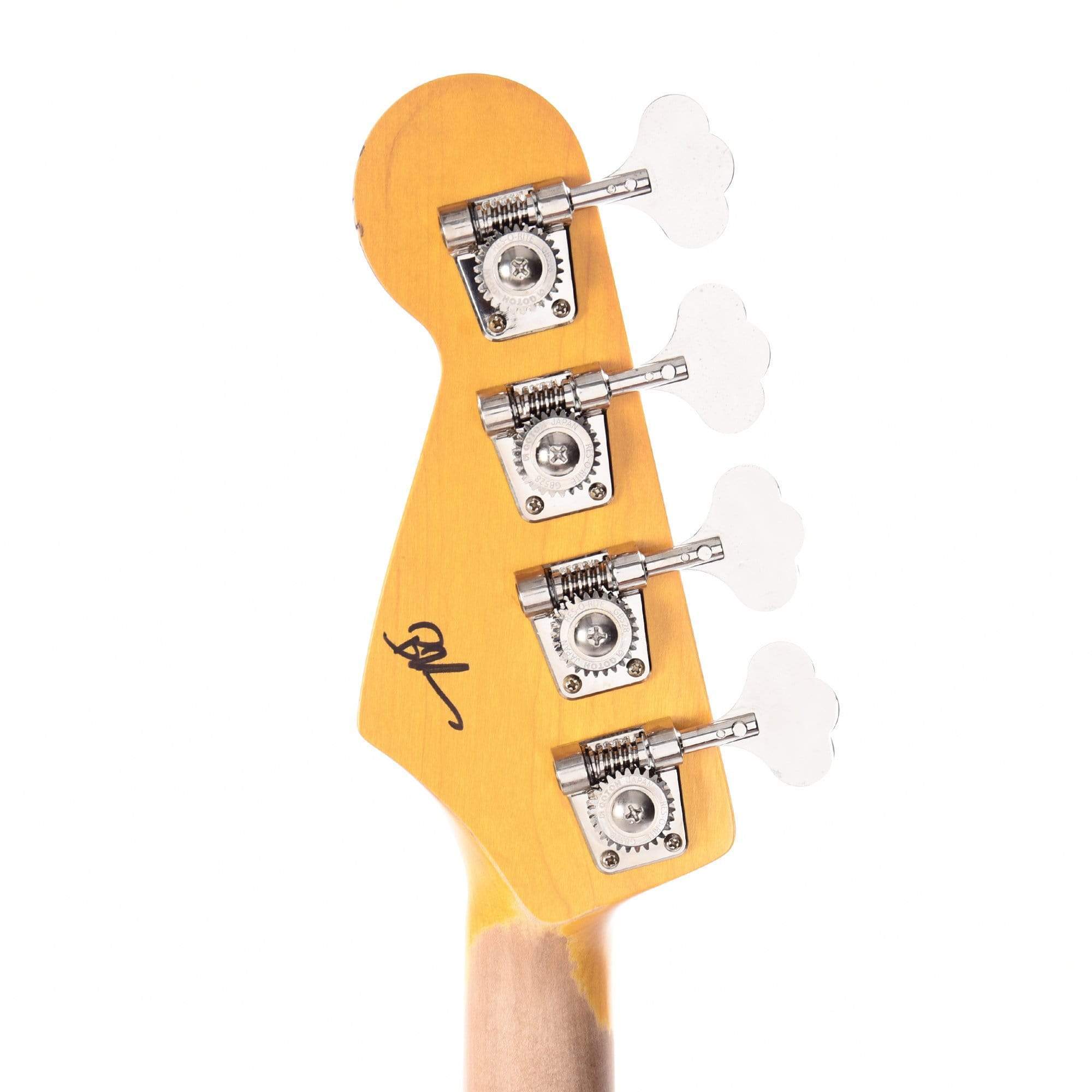 Nash PB-57 Black Medium Relic w/Gold Anodized Pickguard & Lollar Pickups Bass Guitars / 4-String