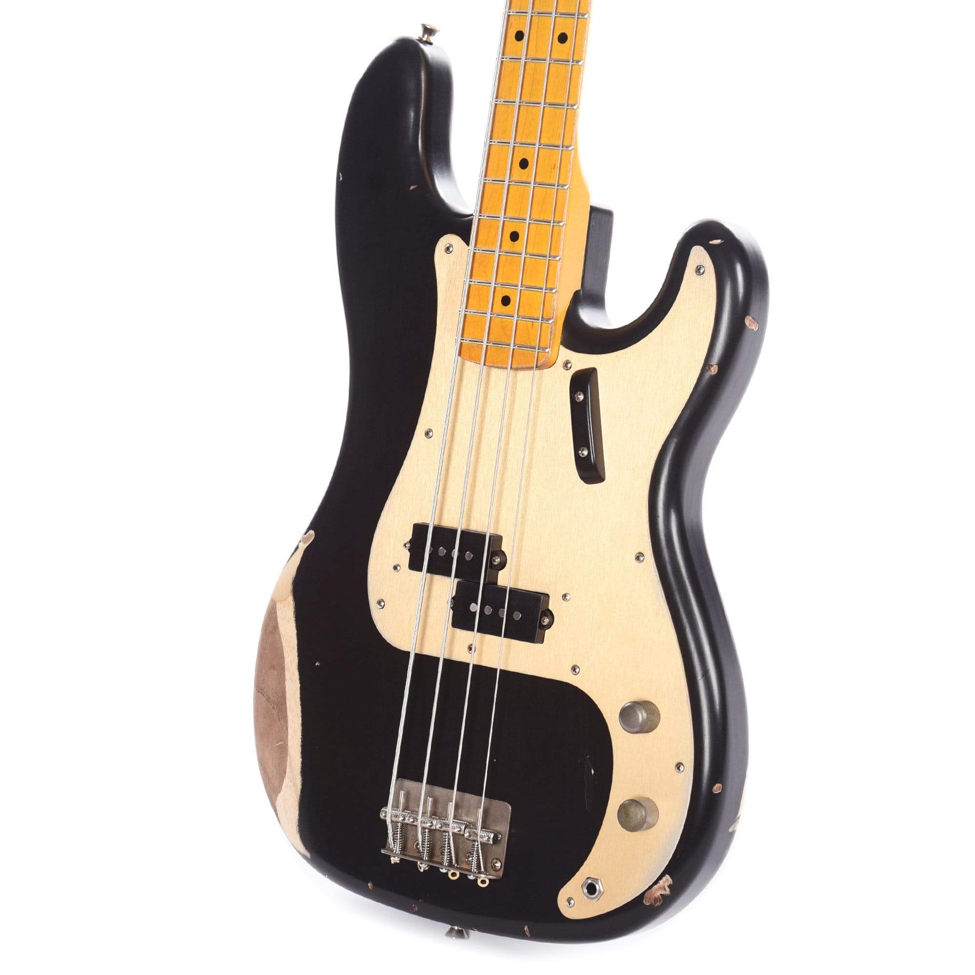 Nash PB-57 Black Medium Relic w/Gold Anodized Pickguard & Lollar Pickups Bass Guitars / 4-String