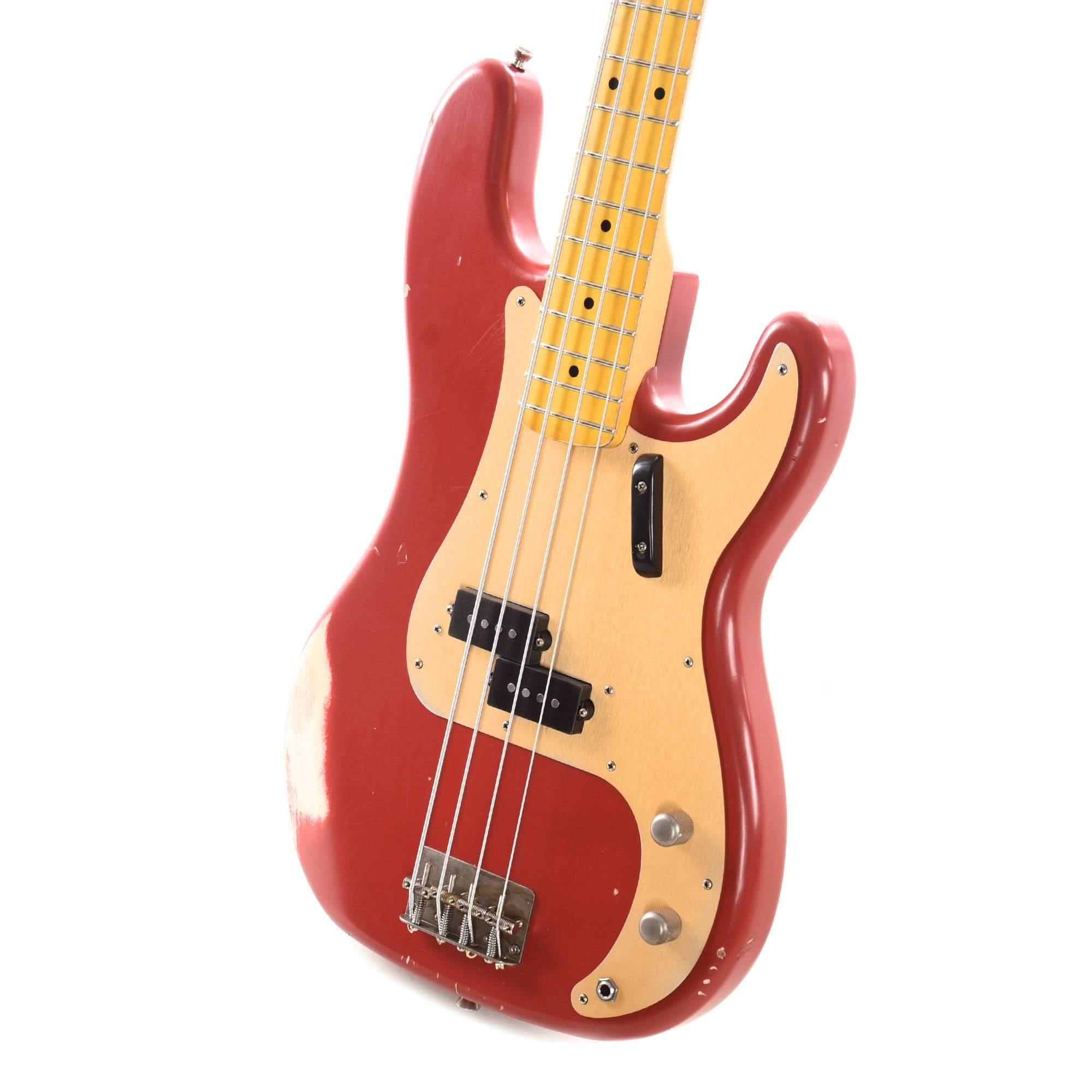 Nash PB-57 Dakota Red Medium Relic w/Gold Anodized Pickguard & Lollar Pickups Bass Guitars / 4-String
