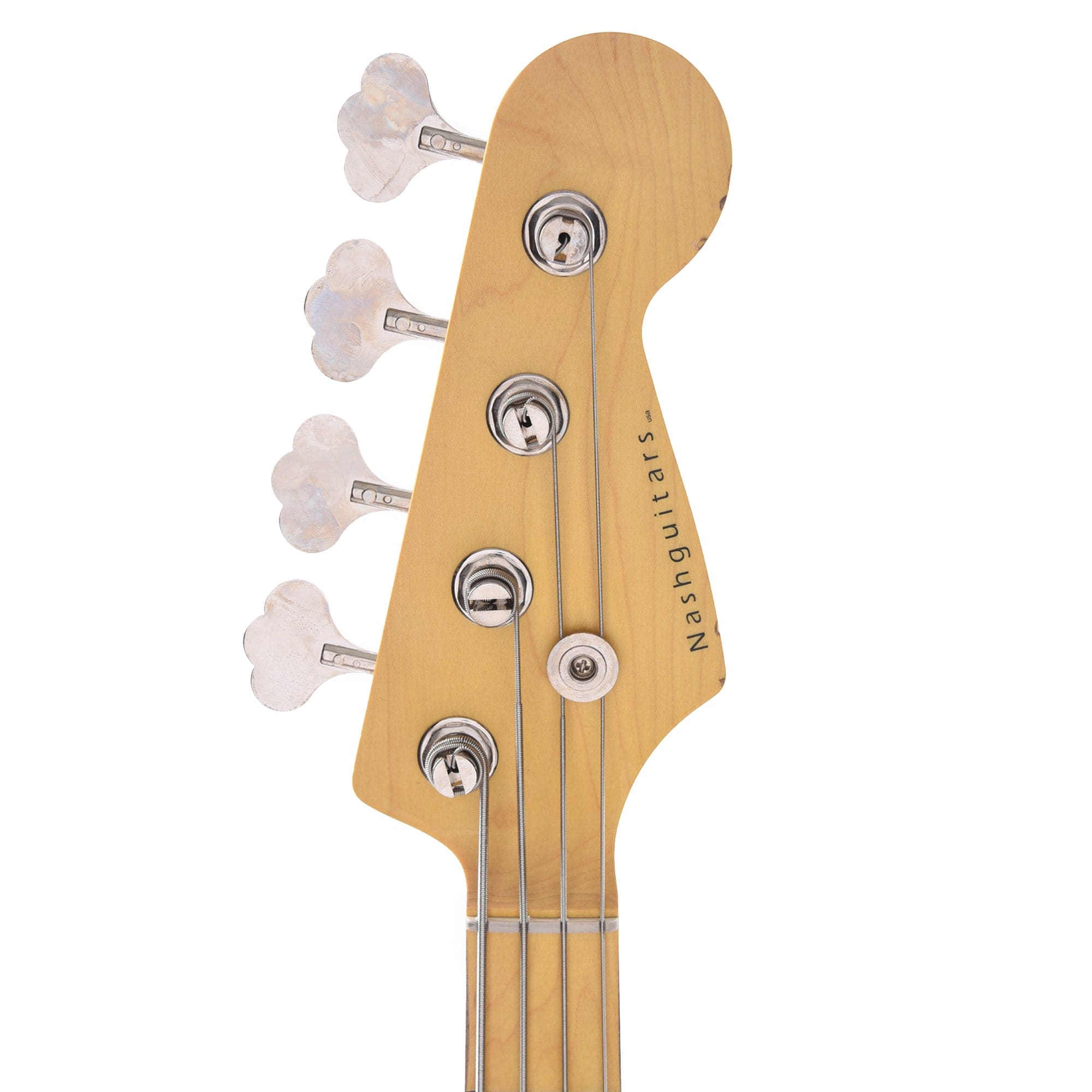 Nash PB-57 Fiesta Red Light Relic w/Gold Anodized Pickguard & Lollar Pickups Bass Guitars / 4-String