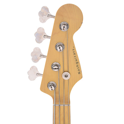 Nash PB-57 Fiesta Red Light Relic w/Gold Anodized Pickguard & Lollar Pickups Bass Guitars / 4-String