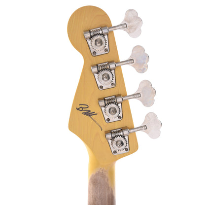 Nash PB-57 Fiesta Red Light Relic w/Gold Anodized Pickguard & Lollar Pickups Bass Guitars / 4-String