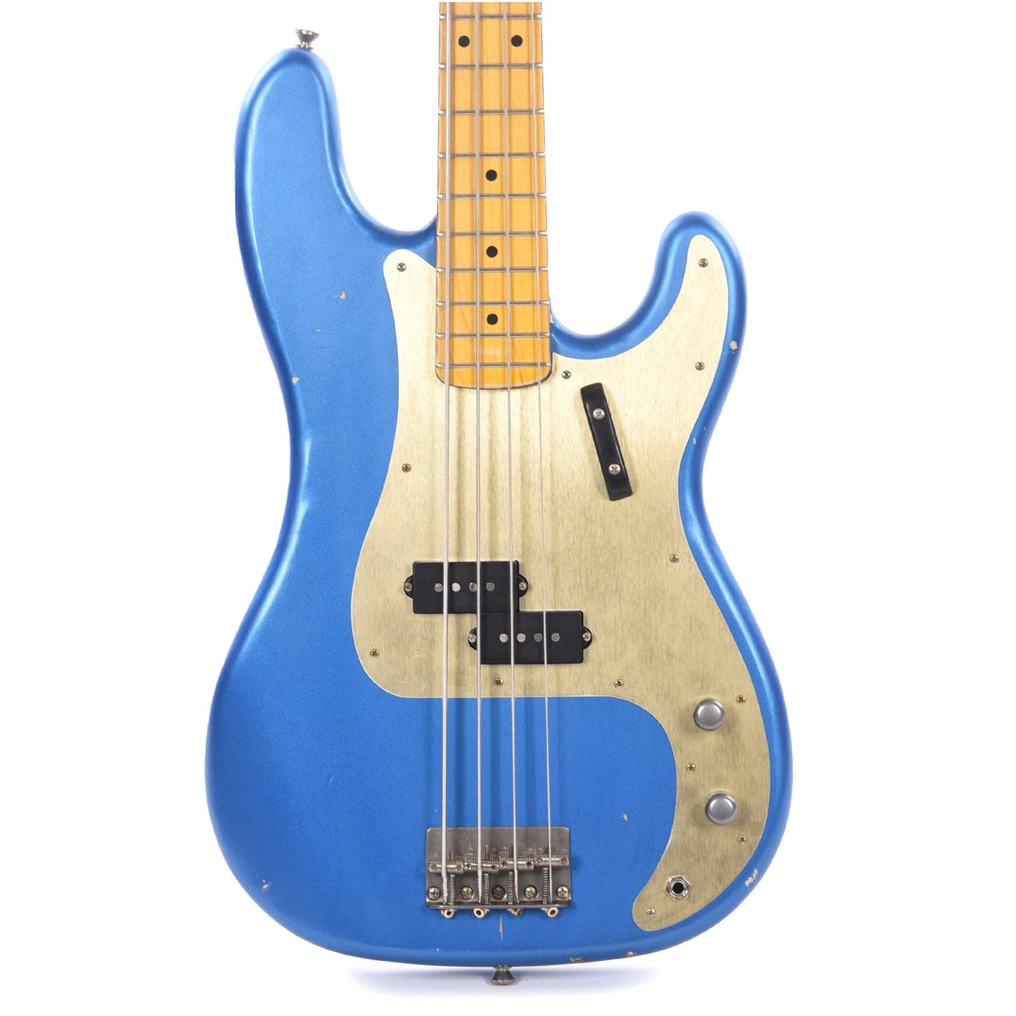 Nash PB-57 Lake Placid Blue Light Relic w/Gold Anodized Pickguard & Lollar Pickups Bass Guitars / 4-String