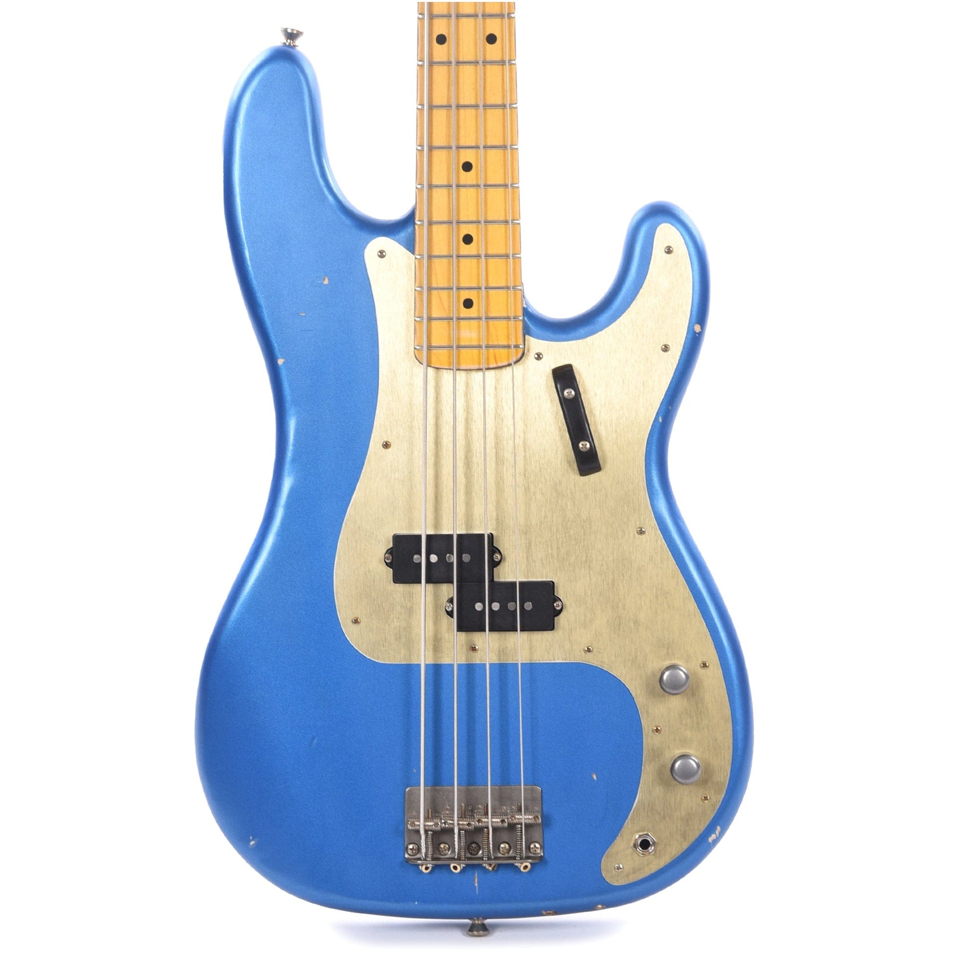 Nash PB-57 Lake Placid Blue Light Relic w/Gold Anodized Pickguard & Lollar Pickups Bass Guitars / 4-String