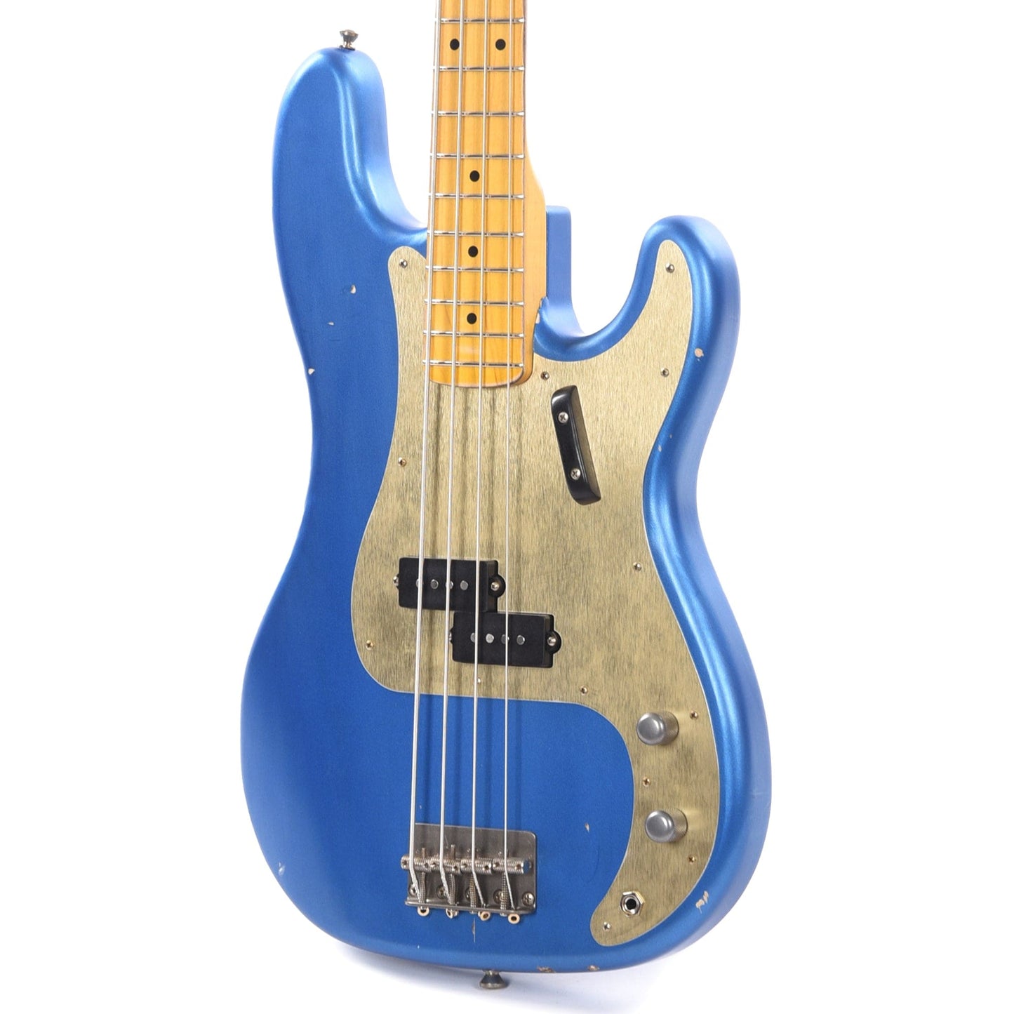 Nash PB-57 Lake Placid Blue Light Relic w/Gold Anodized Pickguard & Lollar Pickups Bass Guitars / 4-String