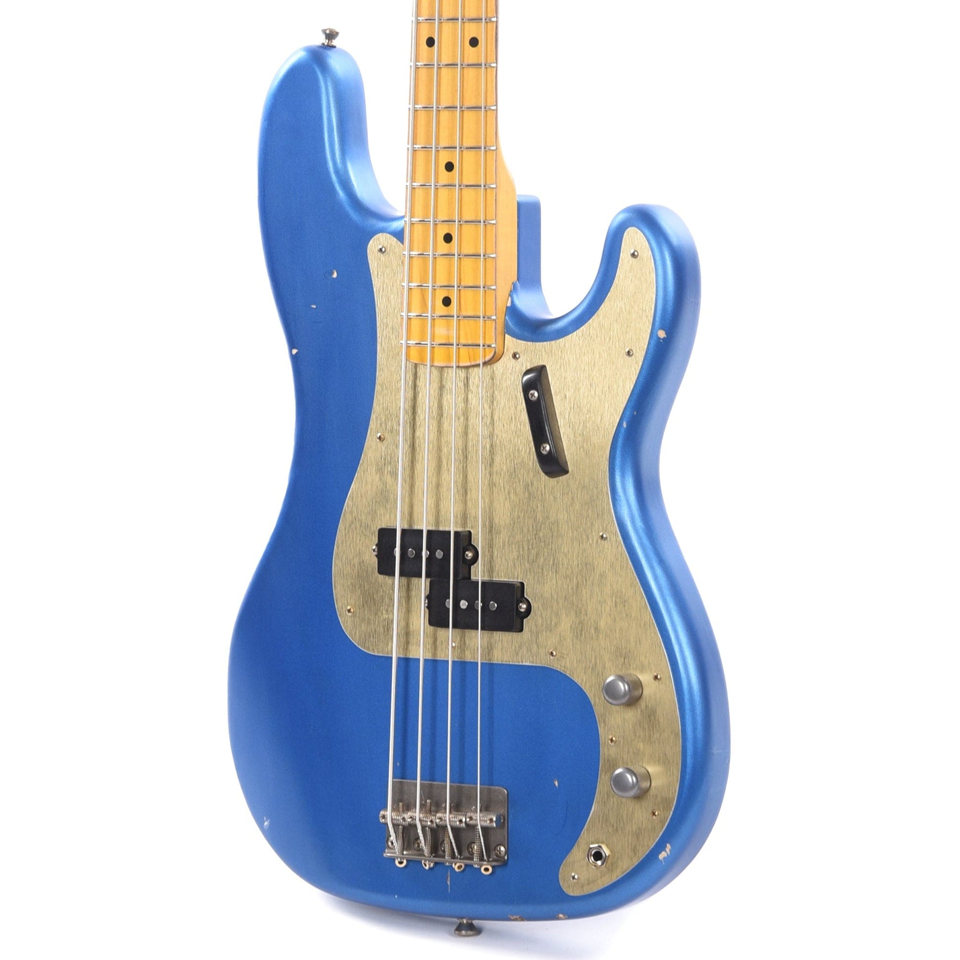 Nash PB-57 Lake Placid Blue Light Relic w/Gold Anodized Pickguard & Lollar Pickups Bass Guitars / 4-String