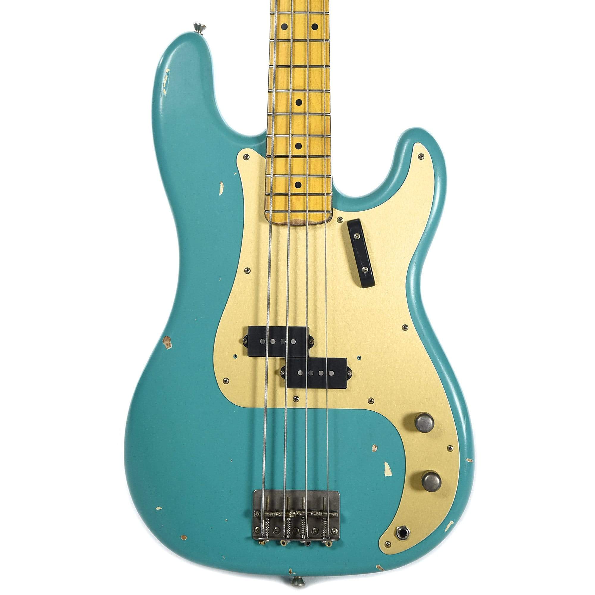 Nash PB-57 Sea Foam Green Light Relic w/Gold Anodized Pickguard & Lollar Pickups Bass Guitars / 4-String