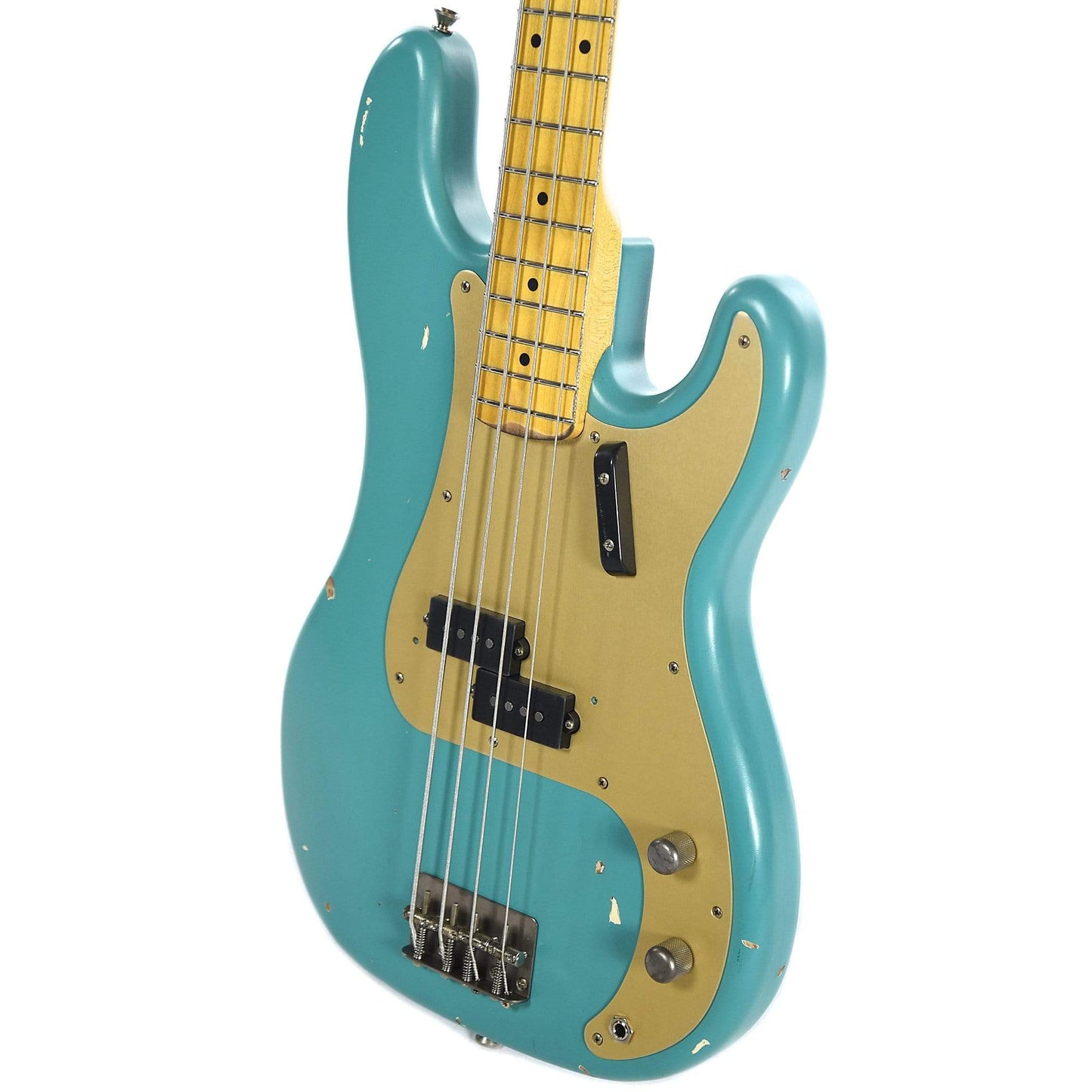 Nash PB-57 Sea Foam Green Light Relic w/Gold Anodized Pickguard & Lollar Pickups Bass Guitars / 4-String