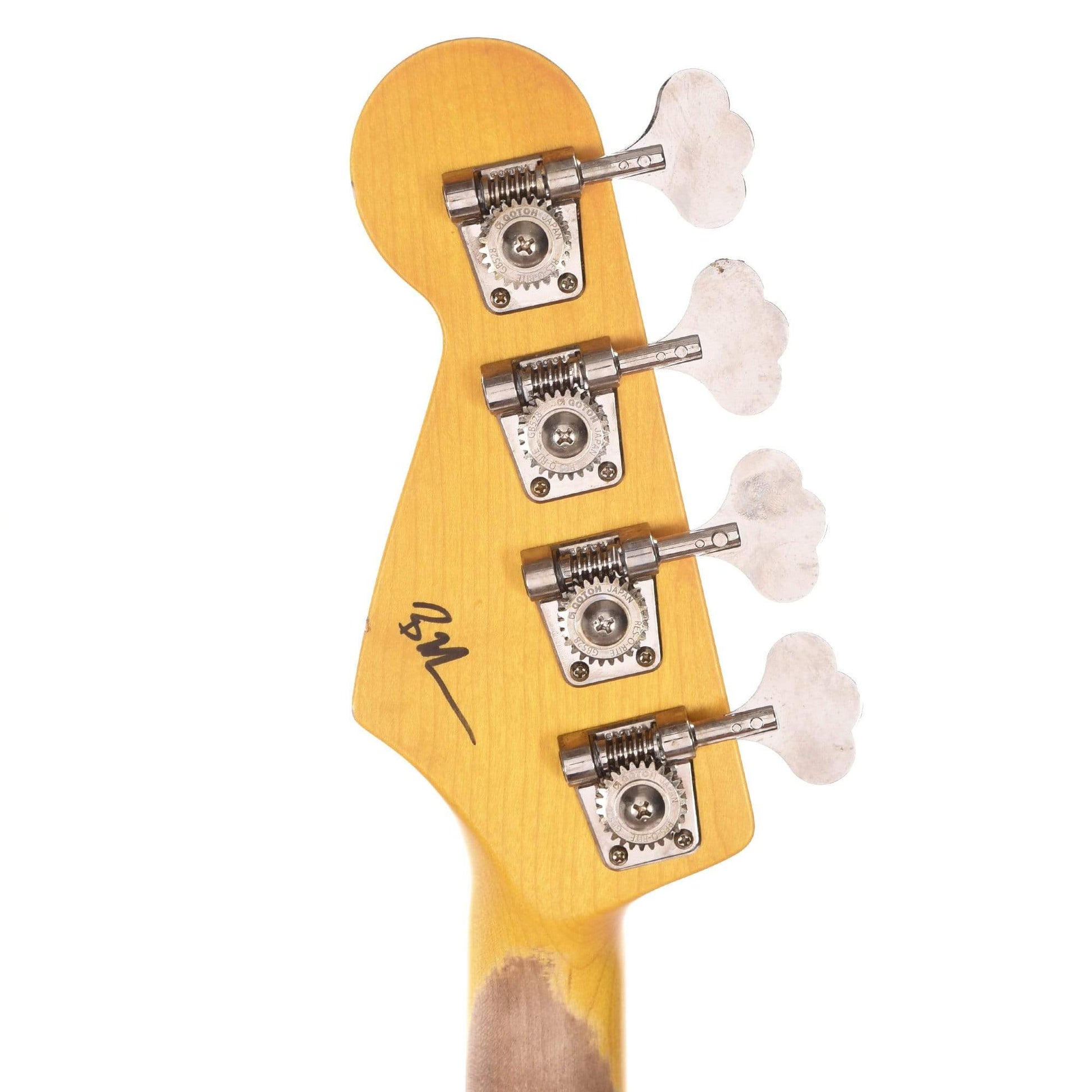 Nash PB-57 Sherwood Green Metallic Light Relic w/Gold Anodized Pickguard & Lollar Pickups Bass Guitars / 4-String