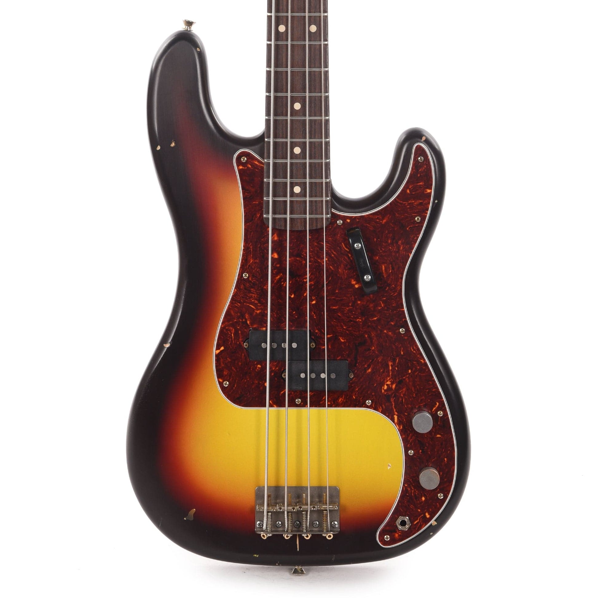 Nash PB-63 3-Tone Sunburst Light Relic w/4-Ply Tortoise Pickguard & Lollar Pickups Bass Guitars / 4-String