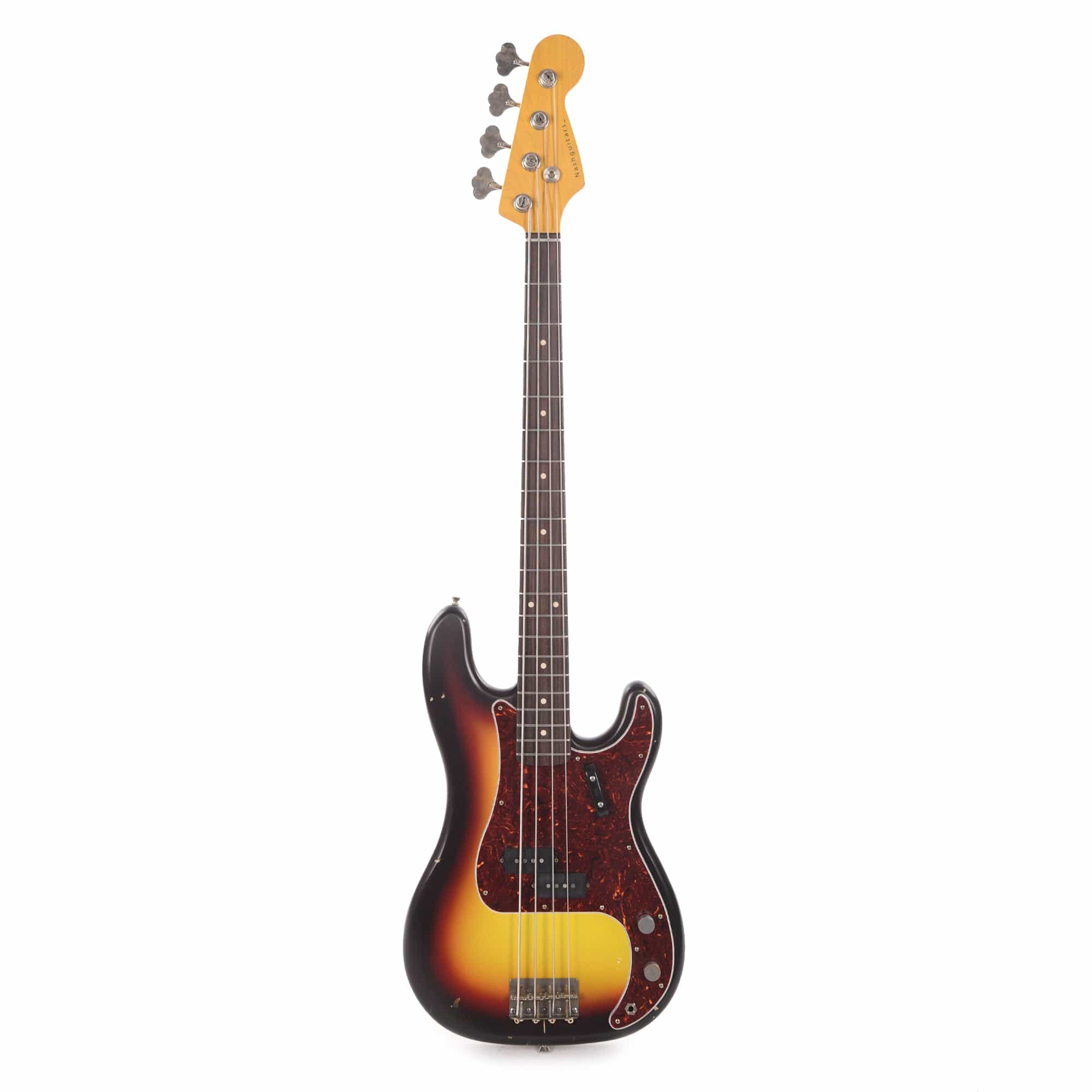 Nash PB-63 3-Tone Sunburst Light Relic w/4-Ply Tortoise Pickguard & Lollar Pickups Bass Guitars / 4-String