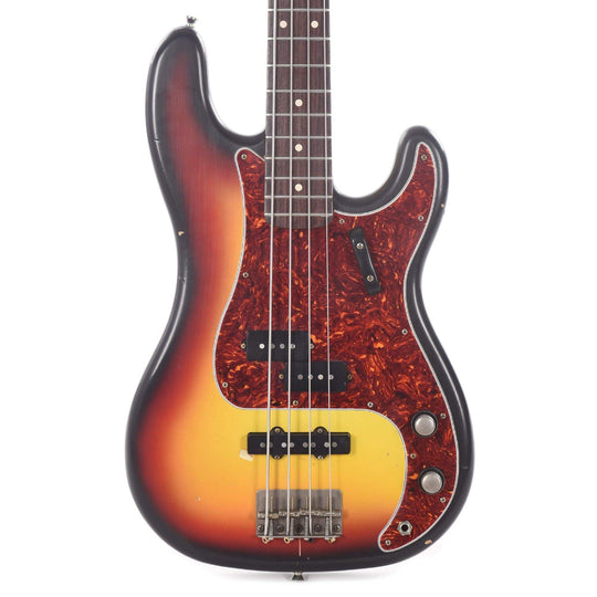 Nash PB-63 Ash 3-Tone Sunburst Light Relic w/4-Ply Tortoise Pickguard, Stack Knob, & Lollar Pickups Bass Guitars / 4-String
