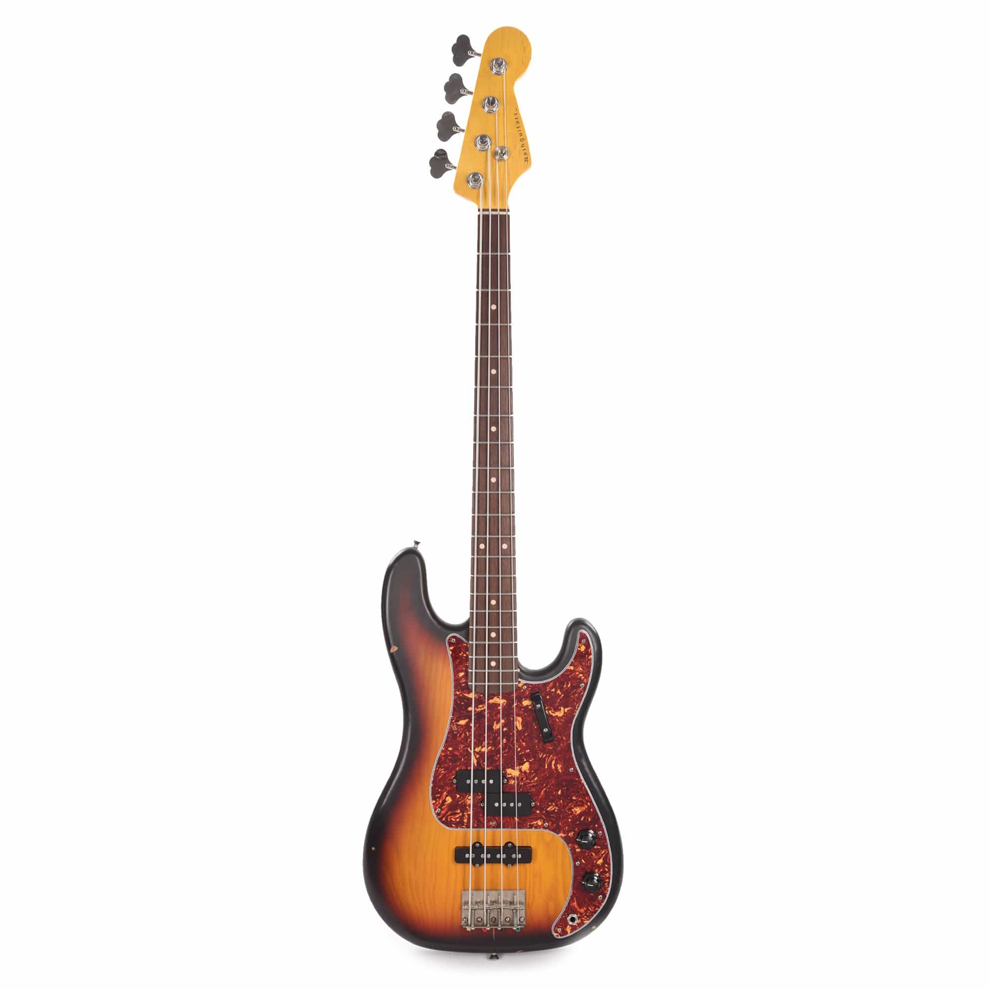 Nash PB-63 Ash 3-Tone Sunburst Light Relic w/4-Ply Tortoise Pickguard, Stack Knob, & Lollar Pickups Bass Guitars / 4-String