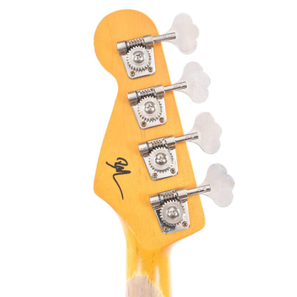 Nash PB-63 Ash Candy Apple Red Light Relic w/3-Ply White Pickguard & Lollar Pickups Bass Guitars / 4-String