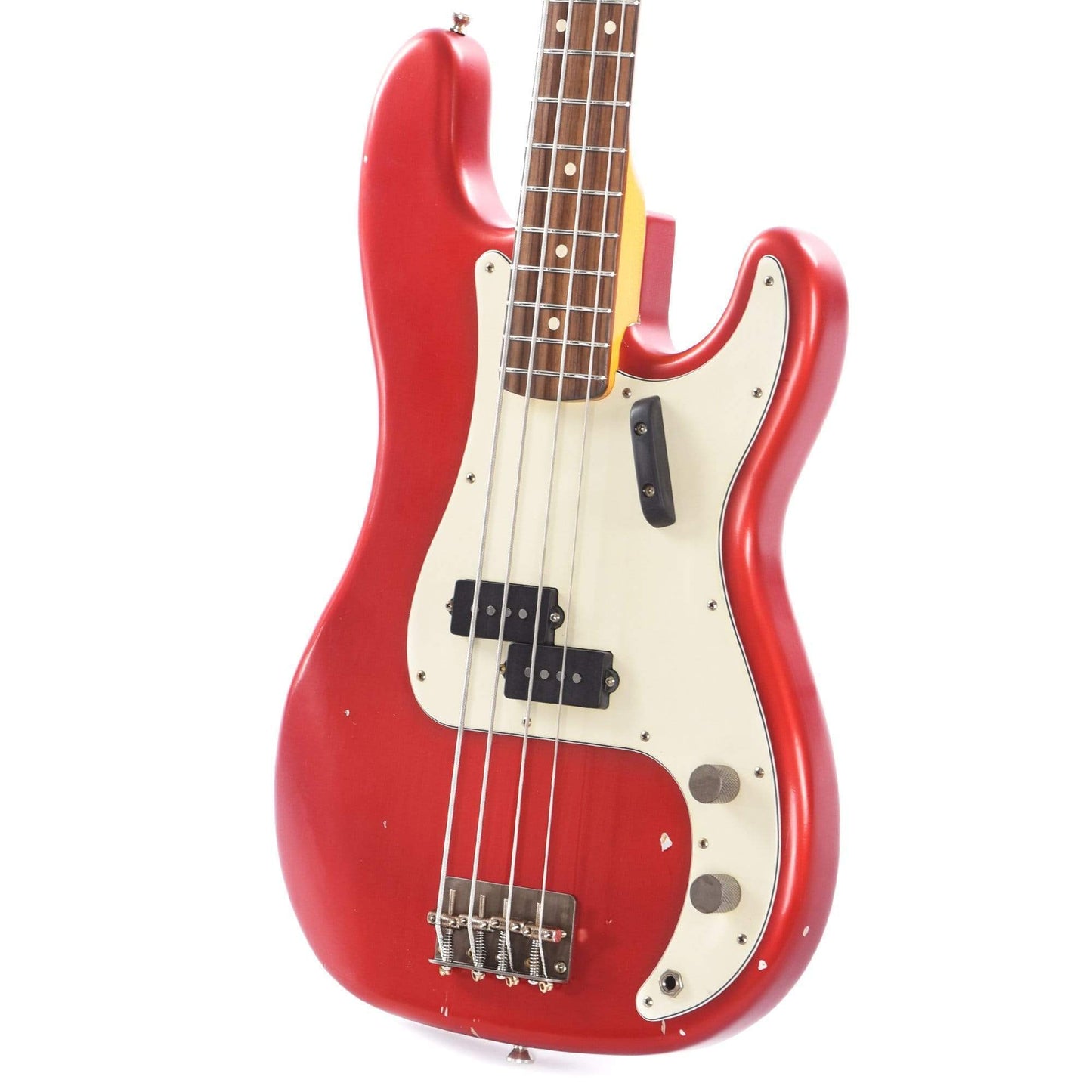 Nash PB-63 Ash Candy Apple Red Light Relic w/3-Ply White Pickguard & Lollar Pickups Bass Guitars / 4-String