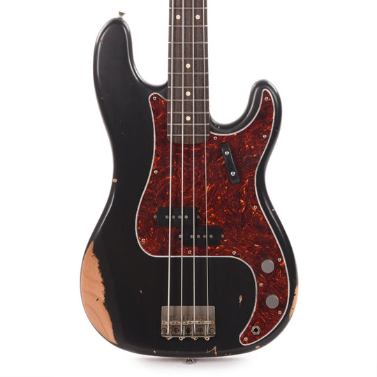 Nash PB-63 Black Medium Relic w/4-Ply Tortoise Pickguard & Lollar Pickups Bass Guitars / 4-String